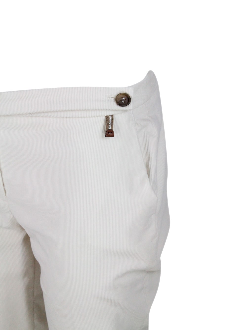 Shop Lorena Antoniazzi Pants In White