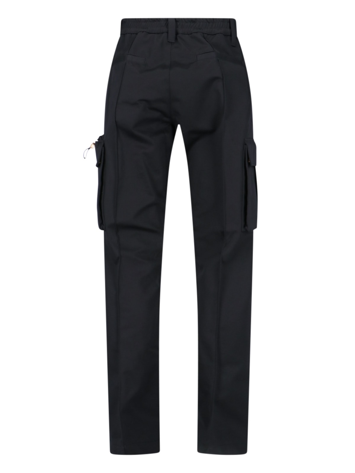 Shop Versace Cargo Pants In Black