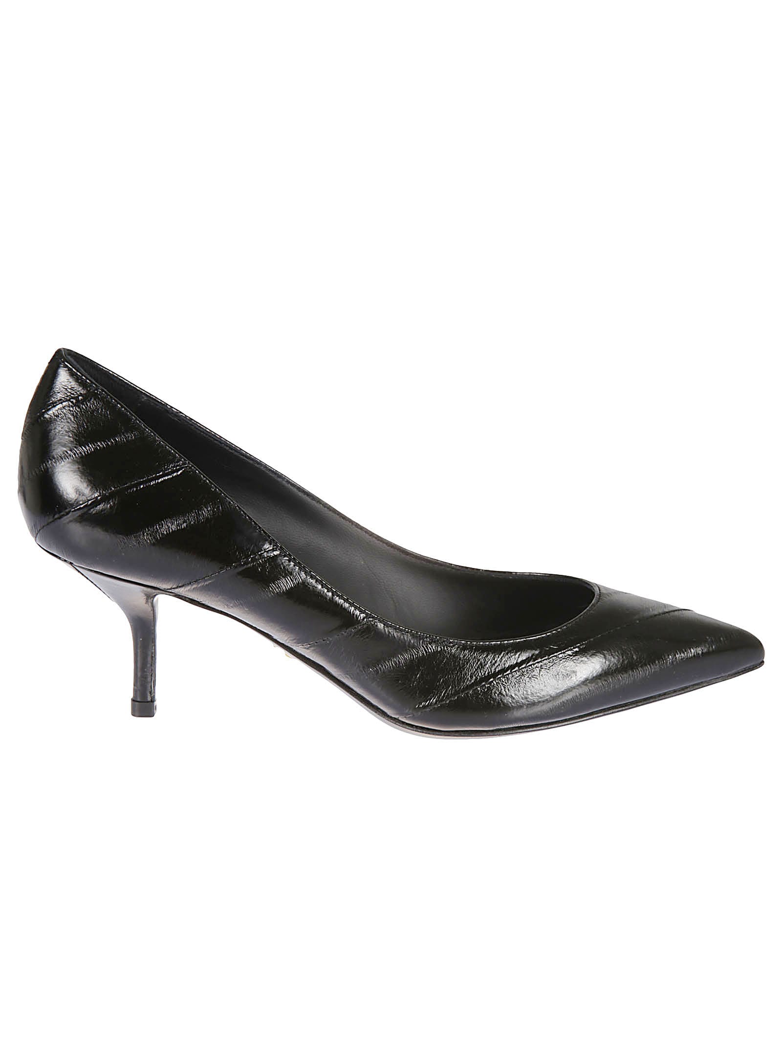 Buy Dolce & Gabbana Pointed-toe Leather Pumps online, shop Dolce & Gabbana shoes with free shipping