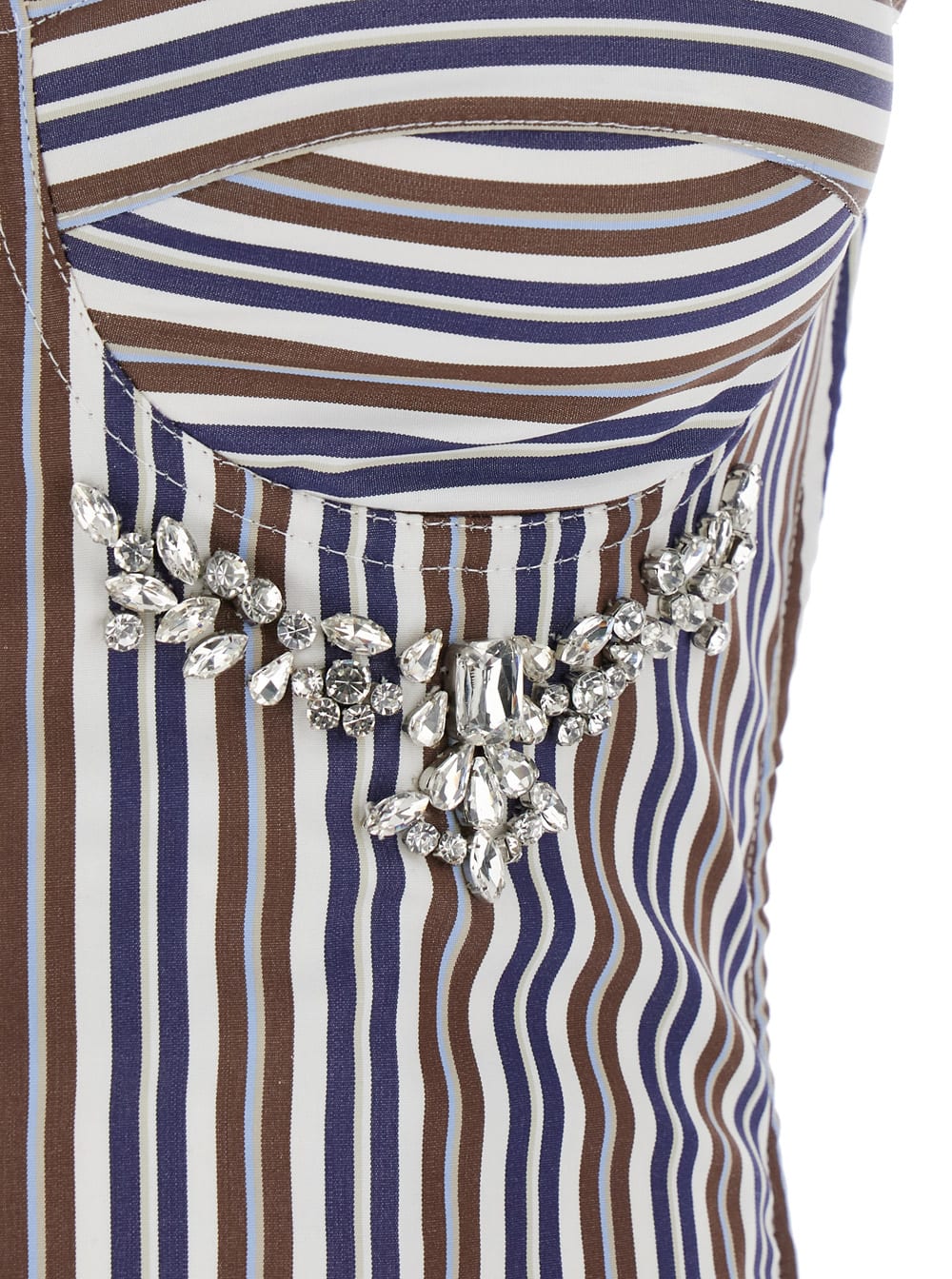 Des_phemmes Bustier Top In Blu