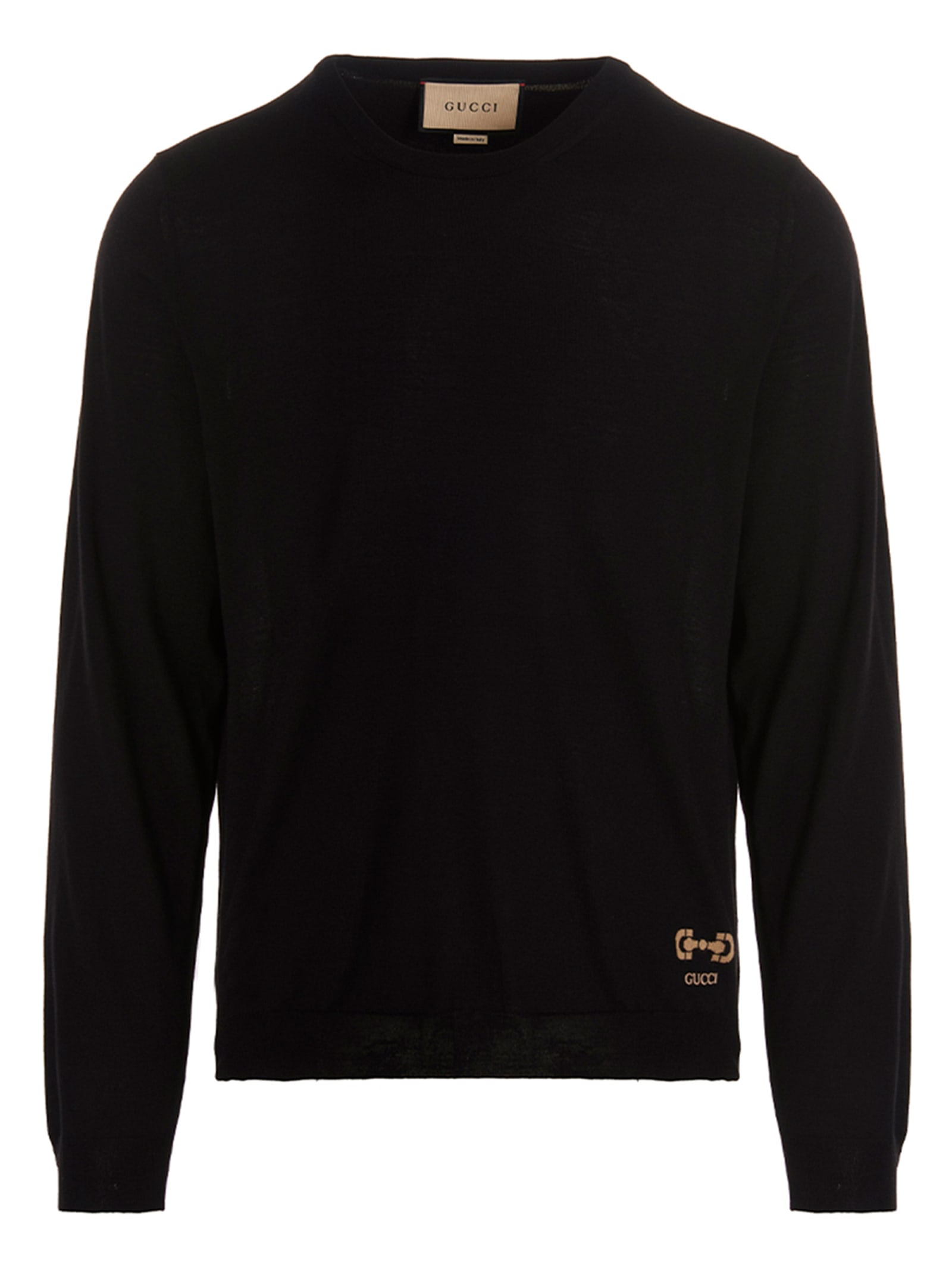 Shop Gucci Horsebit Sweater In Black