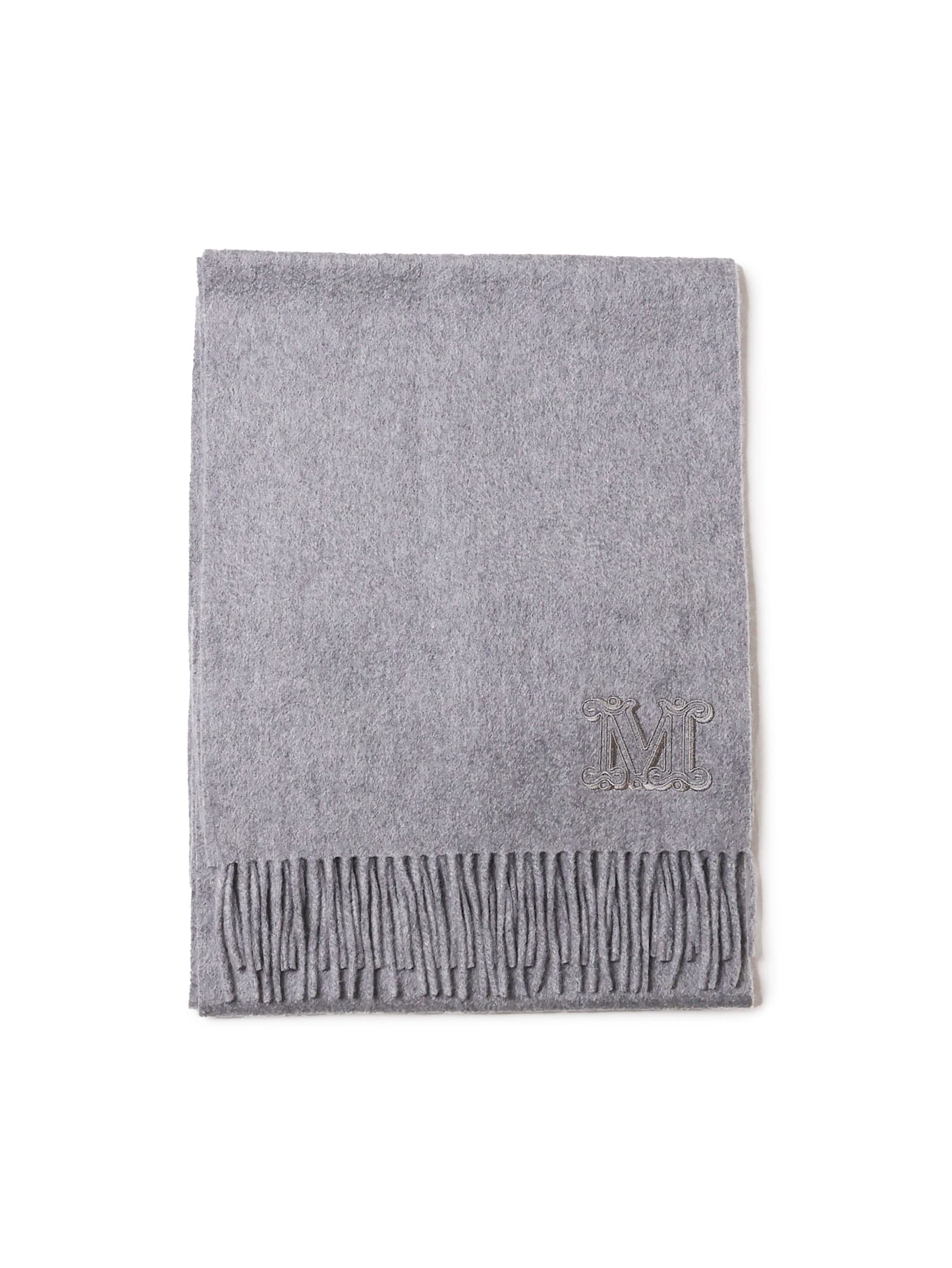 Shop Max Mara Cashmere Stole In Grey