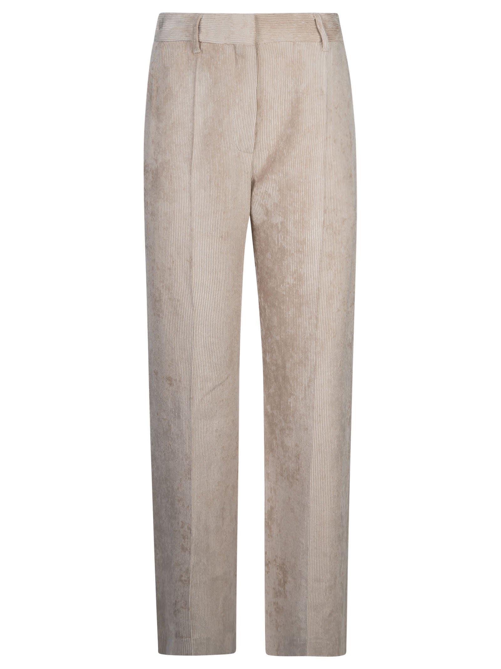 Shop Brunello Cucinelli Straight Leg Knit Trousers