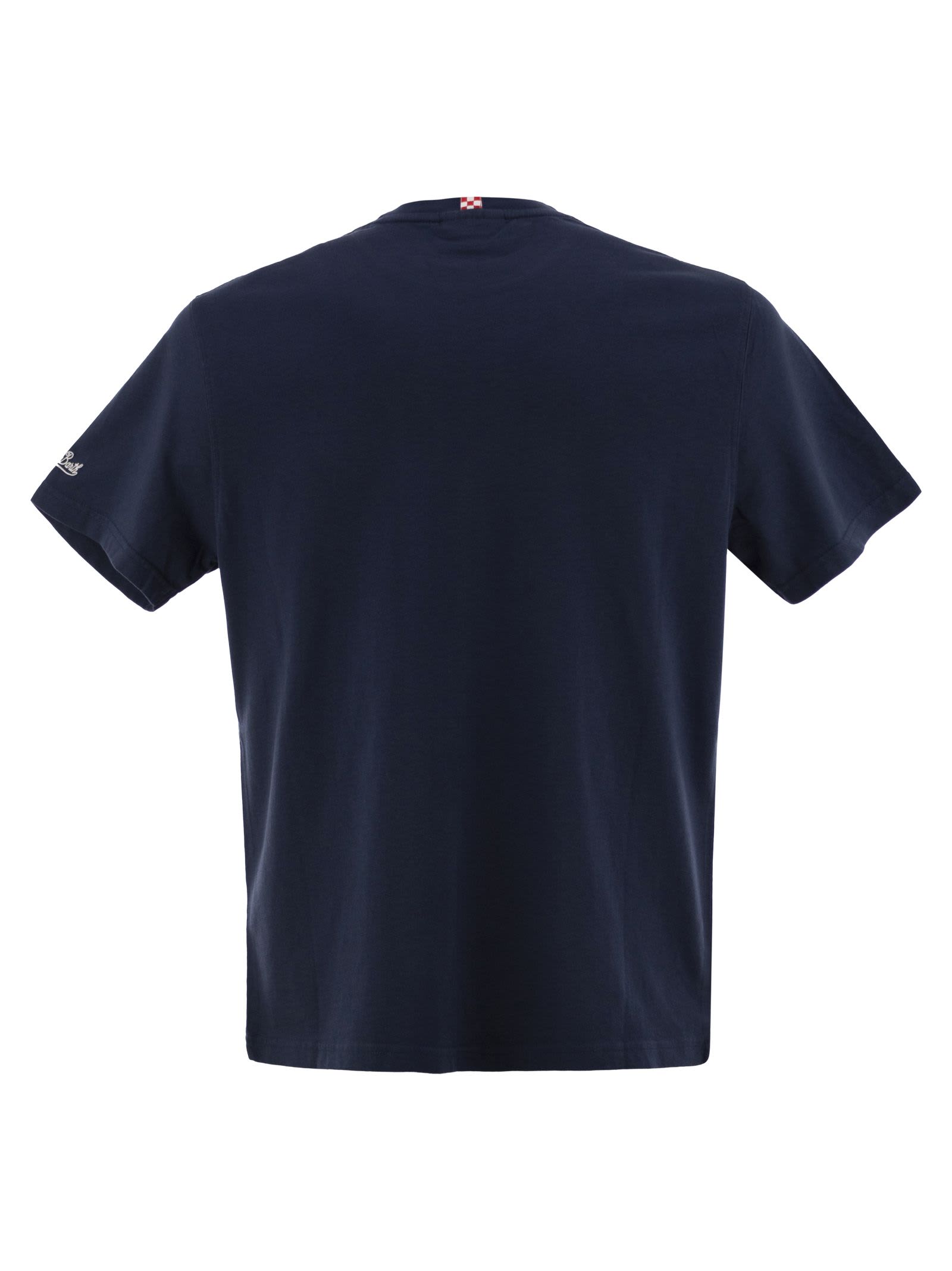 Mc2 Saint Barth Portofino Graphic T-shirt In Blue