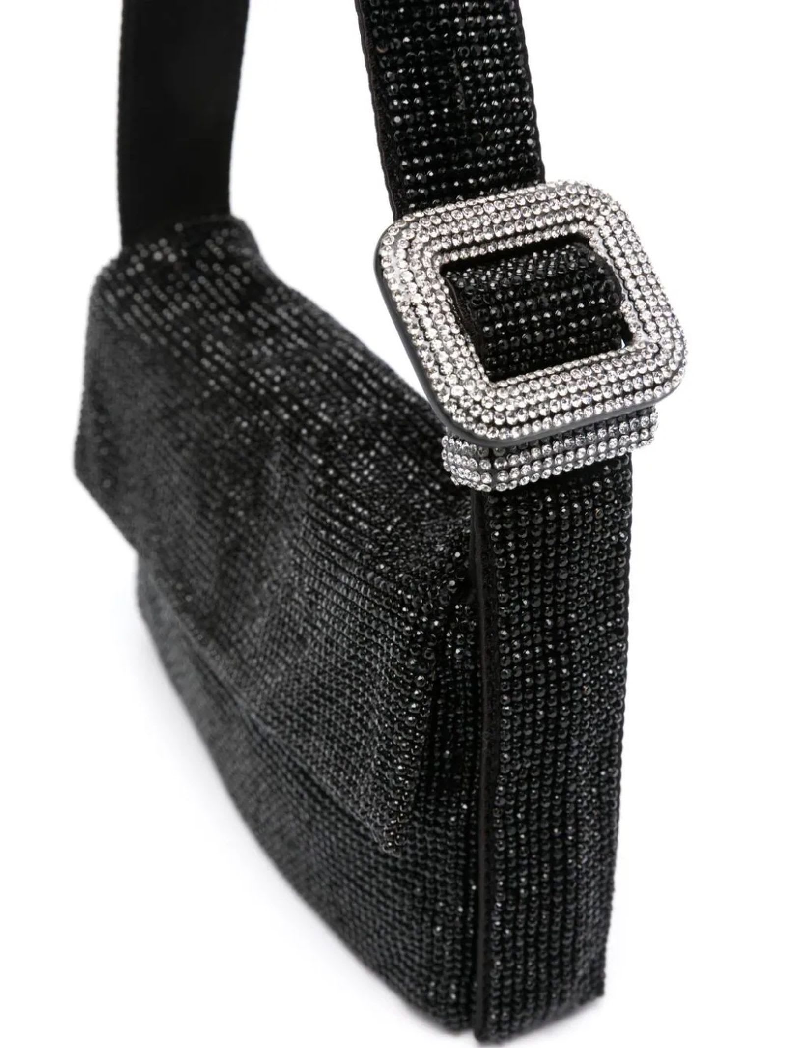 BENEDETTA BRUZZICHES BLACK VITTY LA MIGNON SHOULDER BAG 