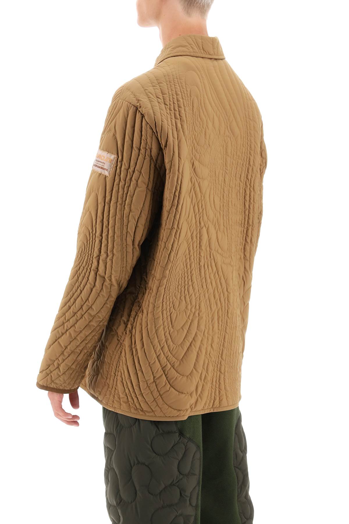 Shop Moncler Genius Harter-heighway Quilted Jacket In Open Brown (brown)