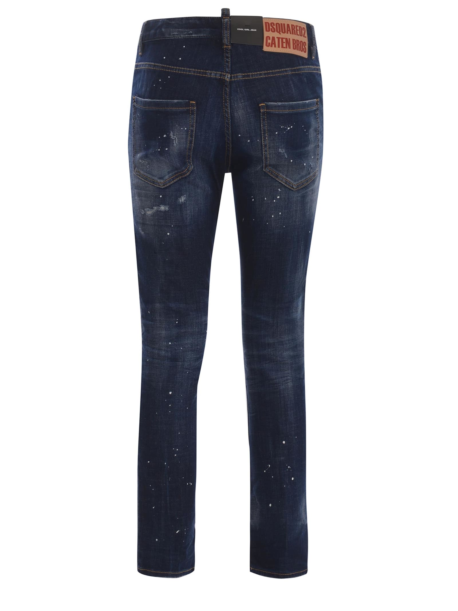 Shop Dsquared2 Jeans  Cool Girl Made Of Denim In Denim Blu