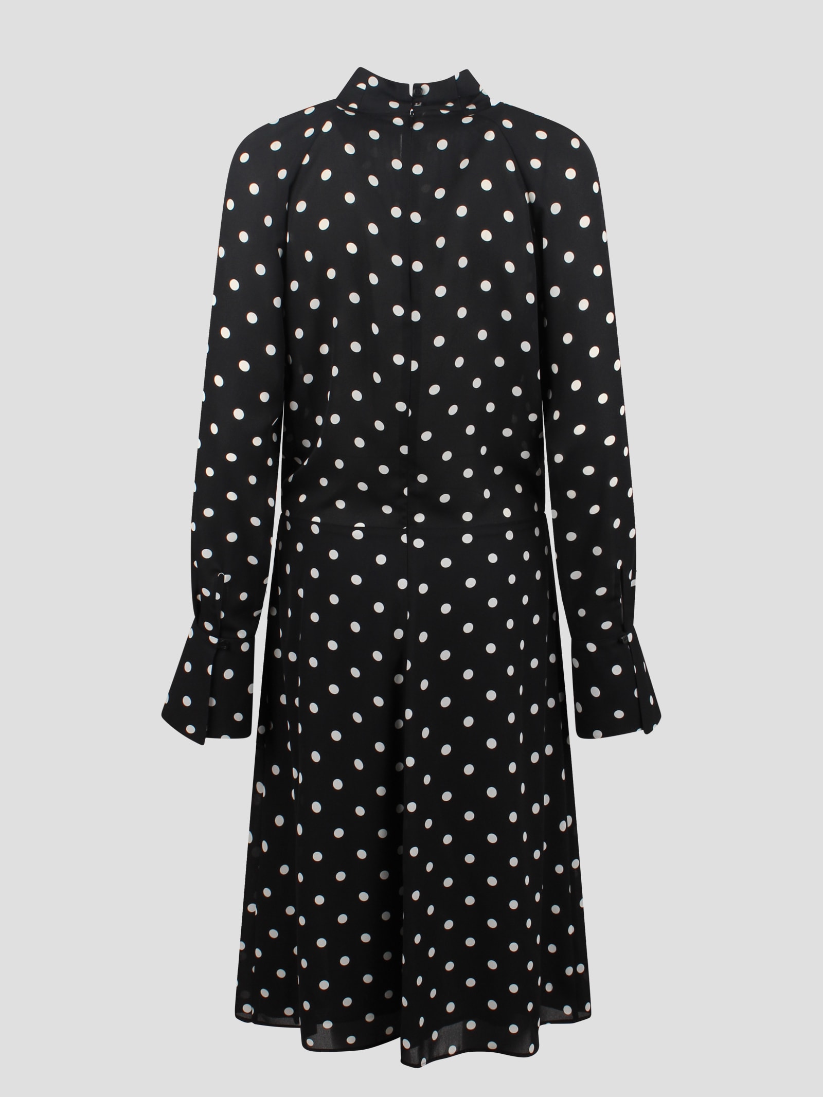 Shop Nina Ricci Polka Dot Midi Dress