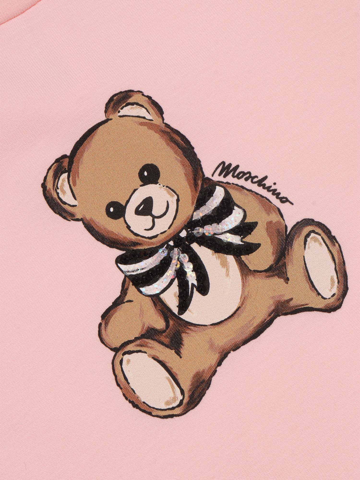 Moschino Long Sleeve Blouse In Pink