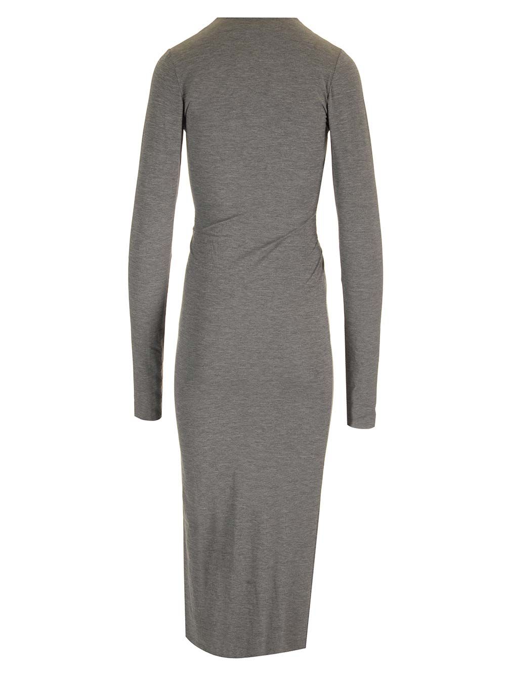 Shop Amazuìn Bea Jersey Midi Dress In Grey