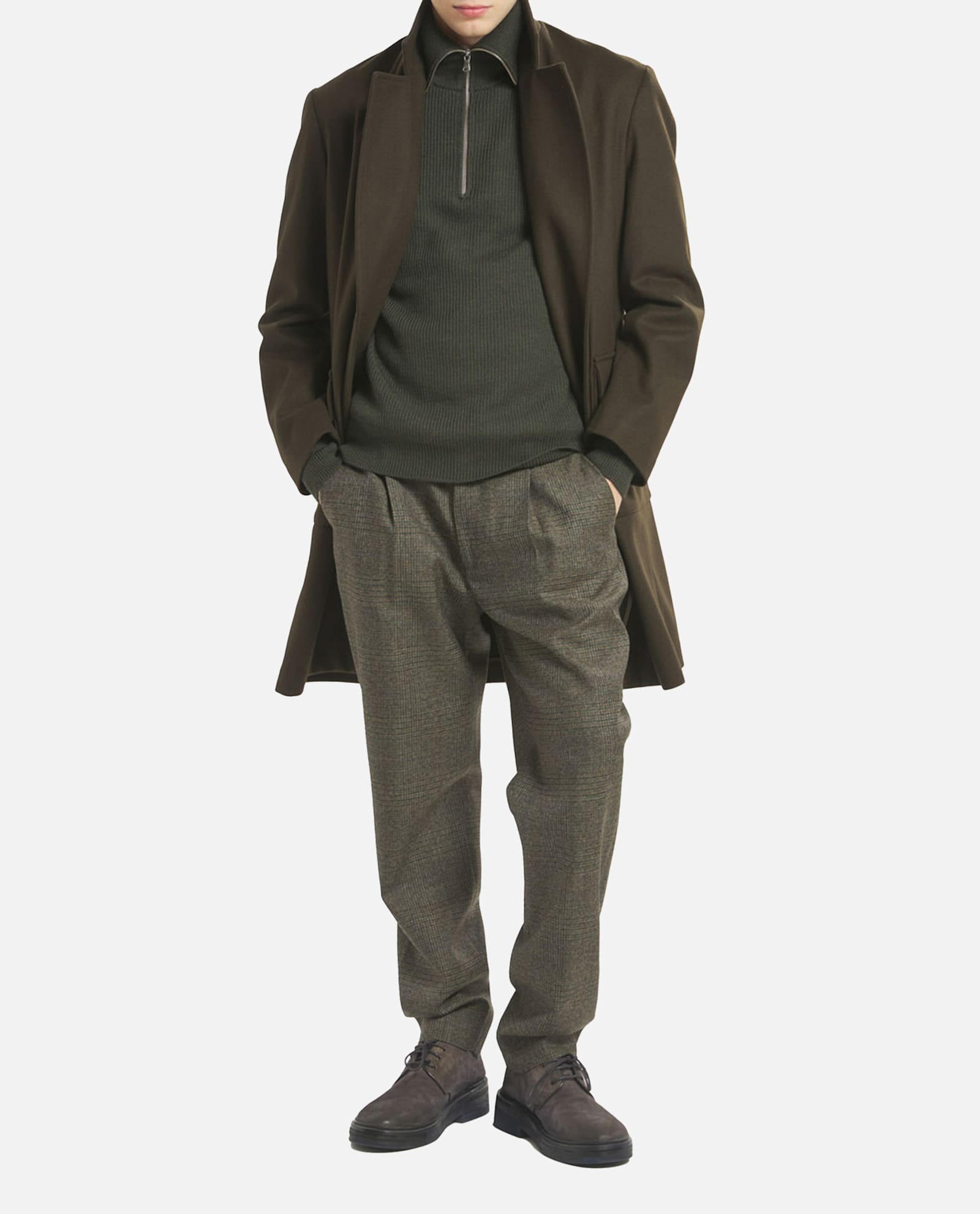 Barena Venezia Cappotto Doppio Petto Gazabin Caramal 75 Lana 25 Poliamidica Coats Green In Brown