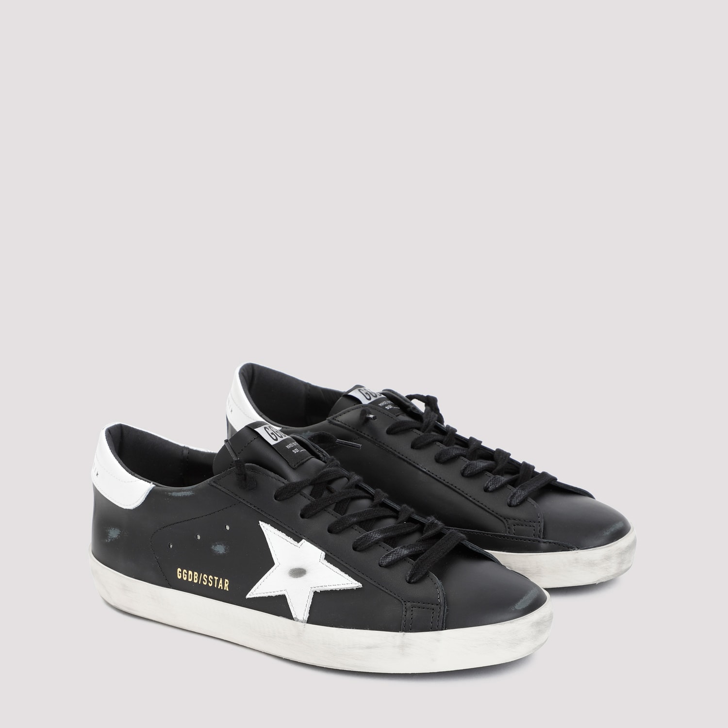 Shop Golden Goose Superstar Sneakers In Black White