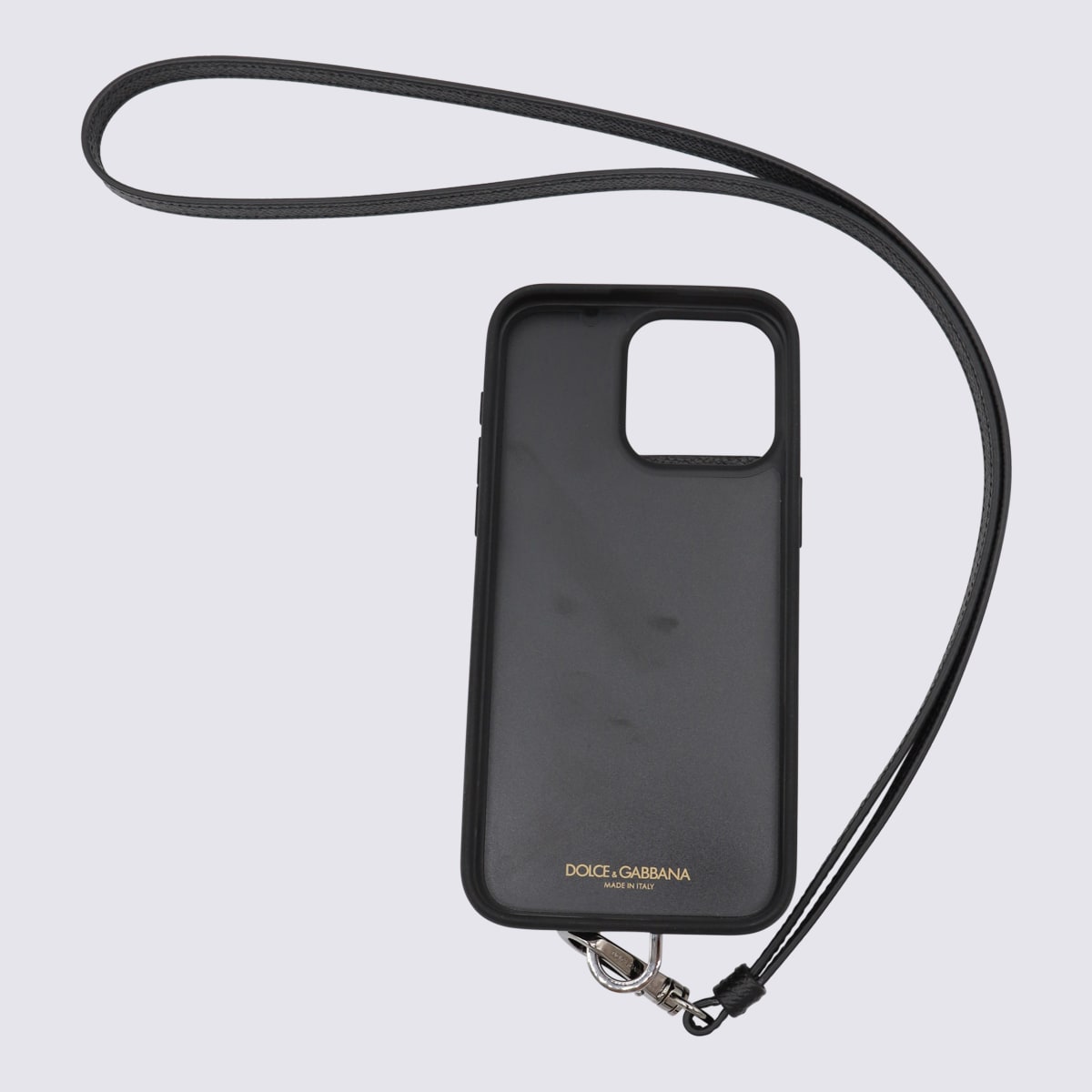 Shop Dolce & Gabbana Black Leather Cases