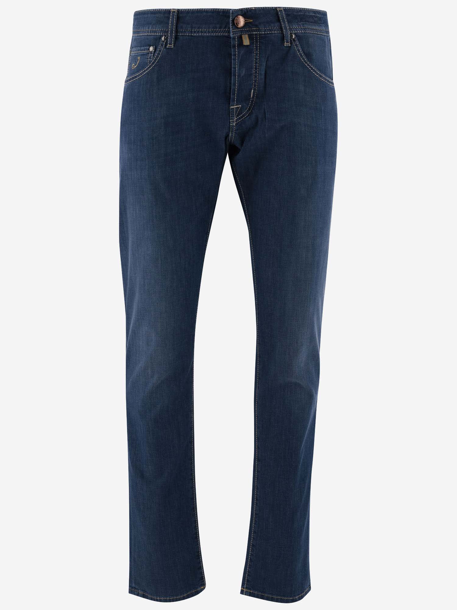 Shop Jacob Cohen Cotton Blend Denim Jeans