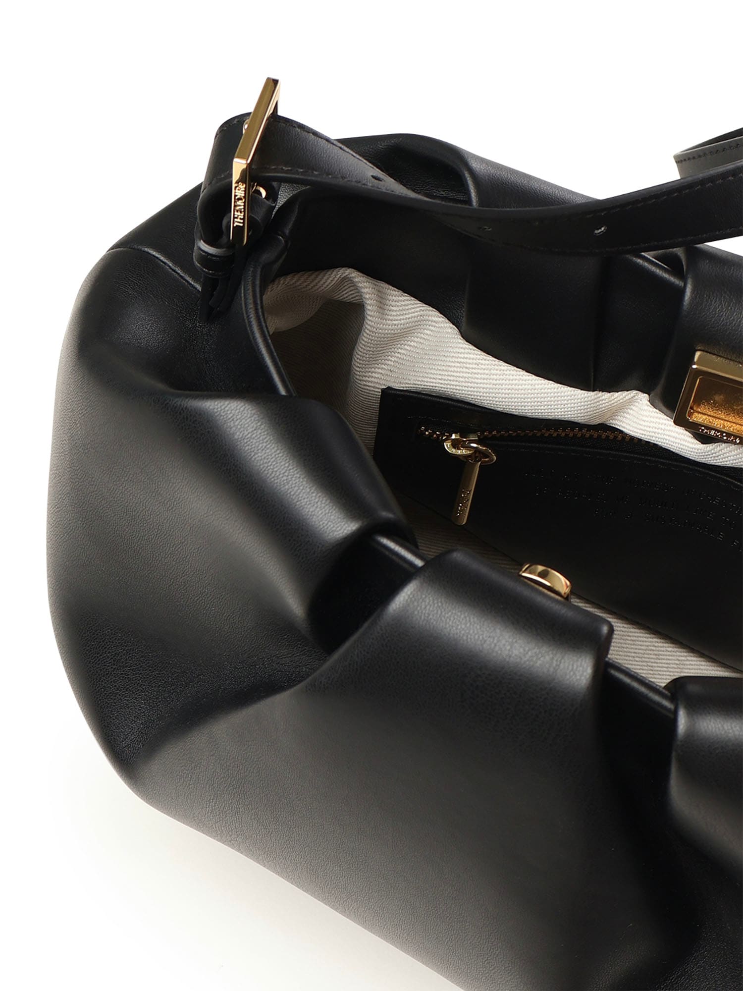 Themoirè Lara Shoulder Bag In Black