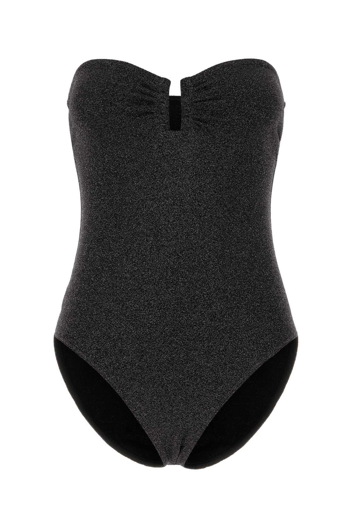 Black Stretch Nylon Blend Scintillant Swimsuit