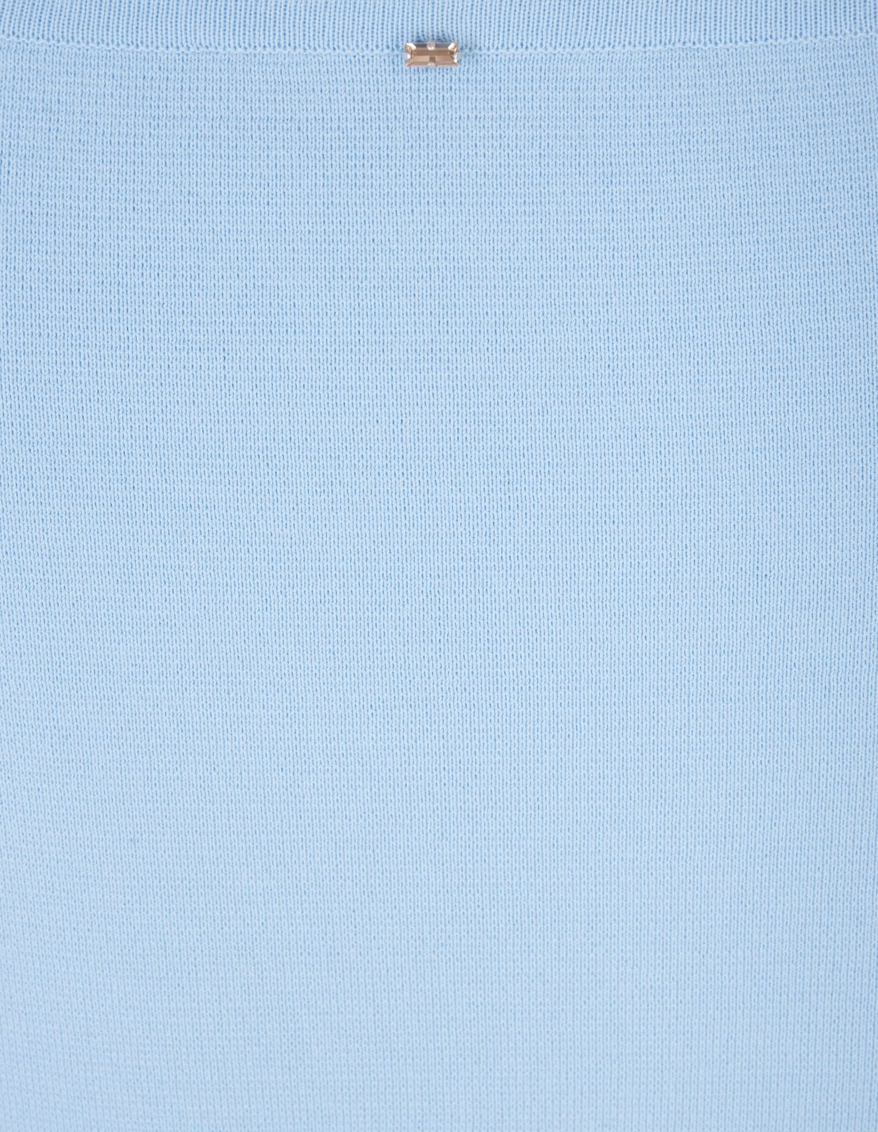 Max Mara Light Blue Fulmine Crop Top In Blu
