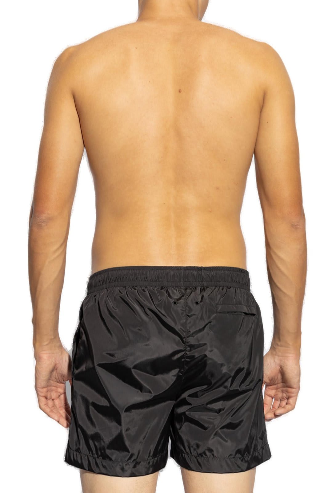 Shop Givenchy Logo Detailed Swim Shorts In Black