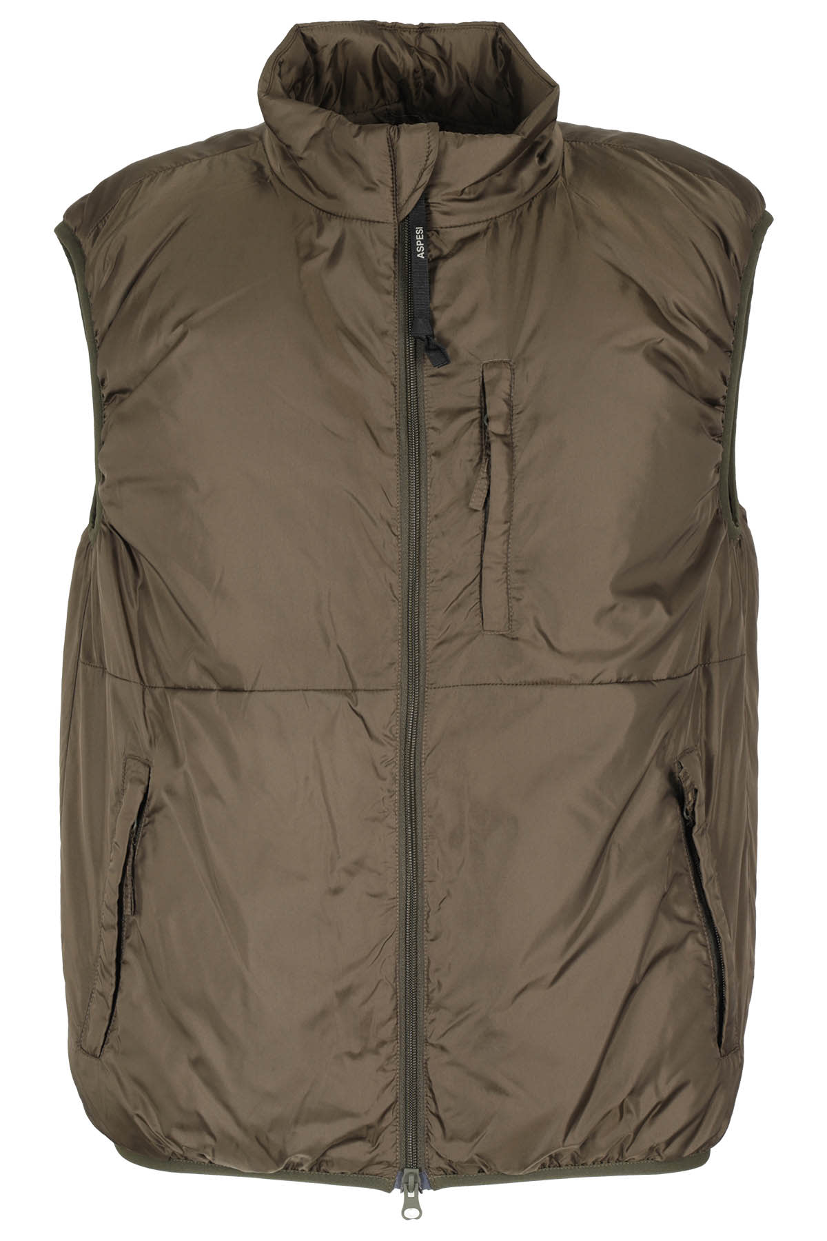 Aspesi Jil Vest With Thermore Padding In Militare