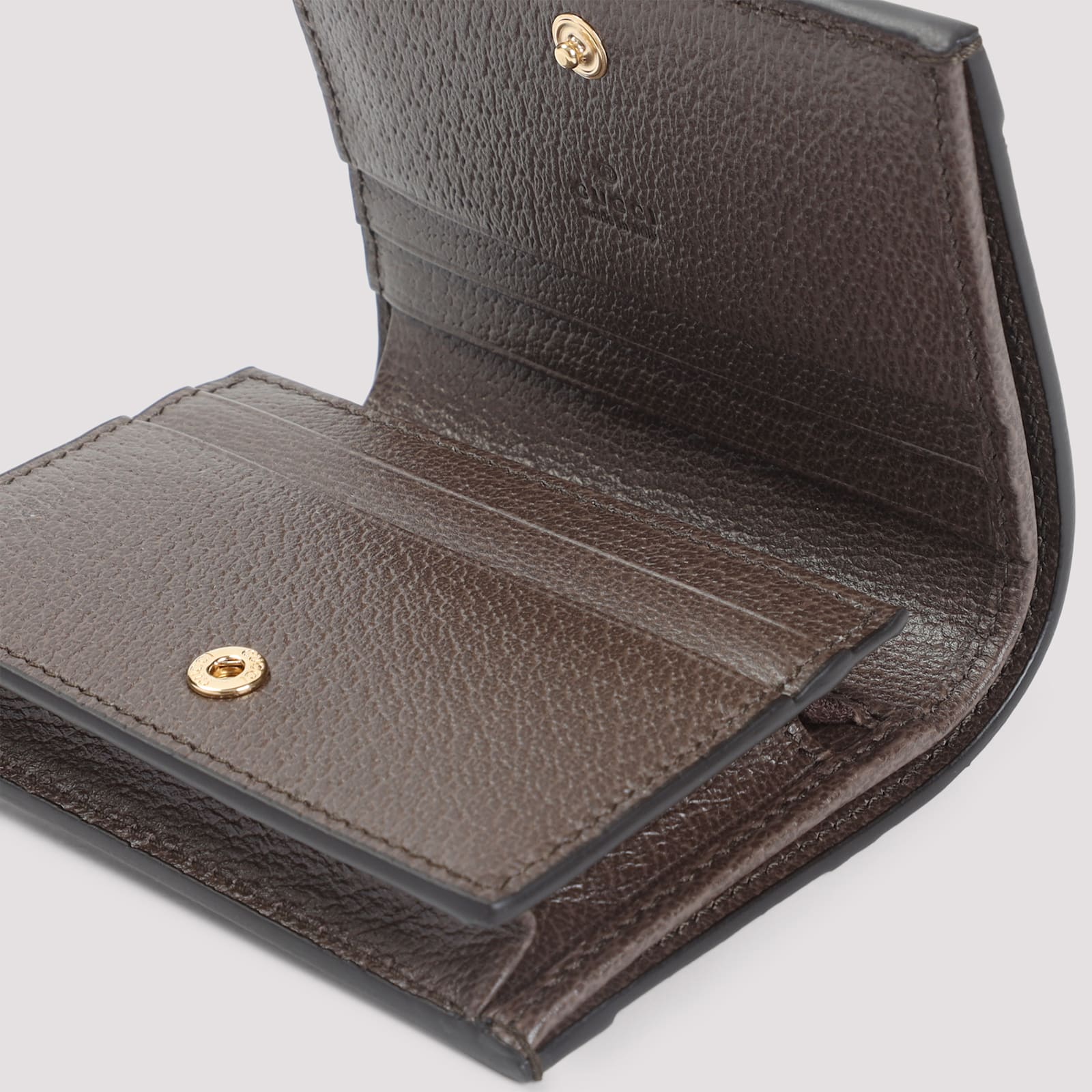 Gucci Gg Leather Wallet Ophidia In Multi