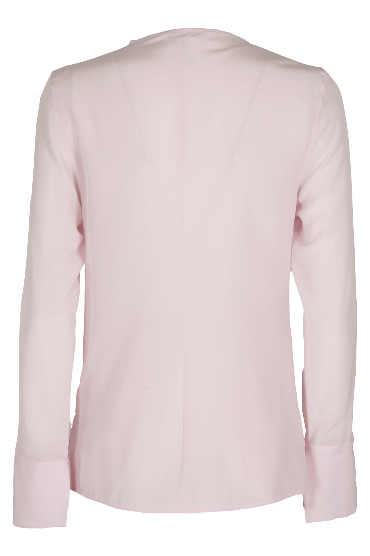 Shop Victoria Victoria Beckham Romantic Ruffle Blouse In Candy Pink
