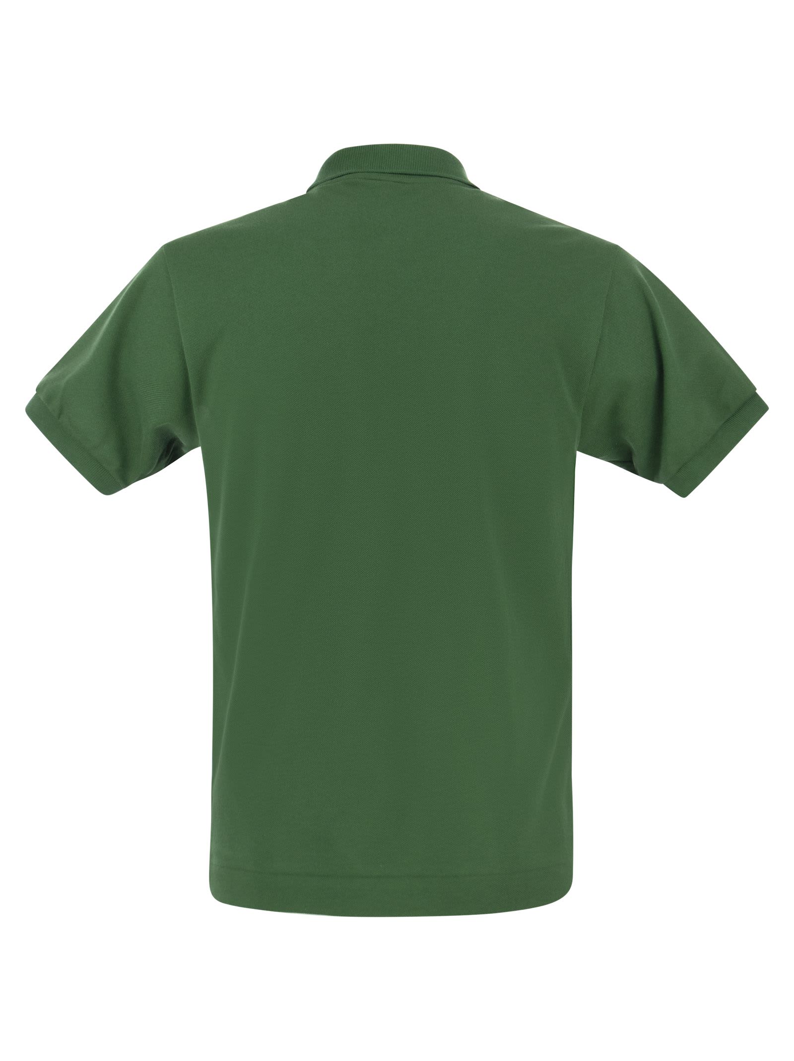 Shop Lacoste Classic Fit Cotton Pique Polo Shirt In Green