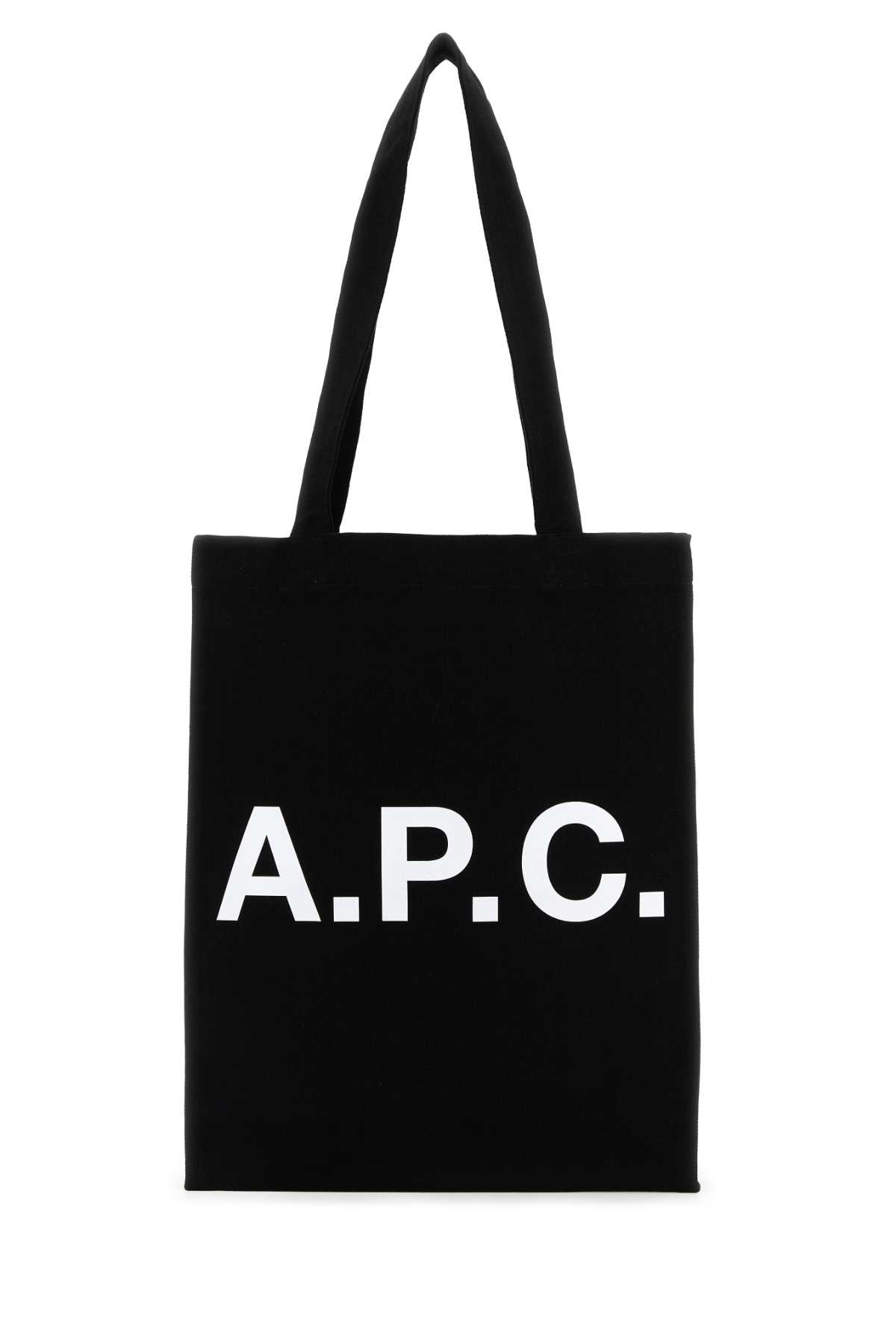 A. P.C. Black Canvas Lou Shopping Bag