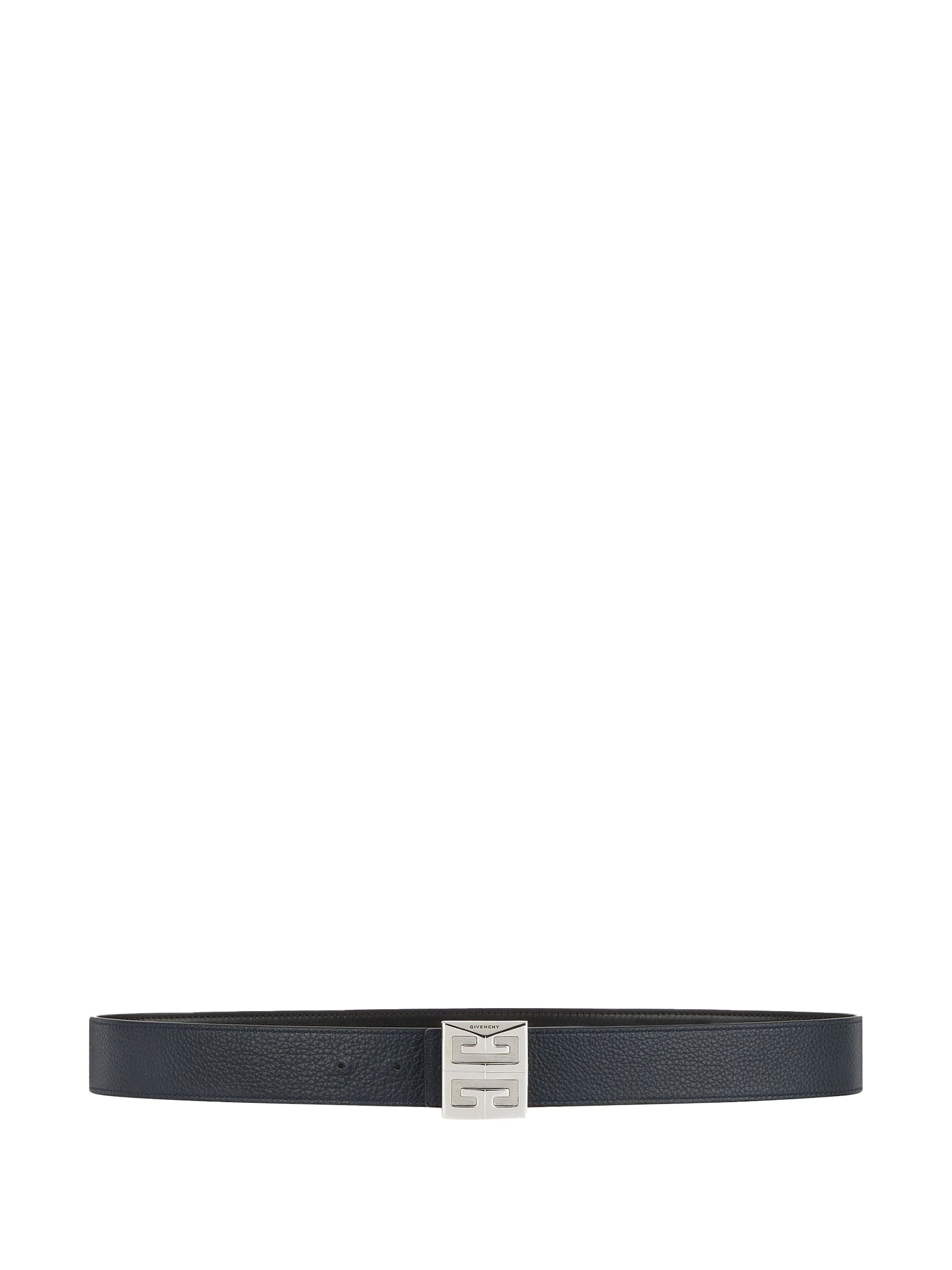 Shop Givenchy Belt In Black/dark Blue