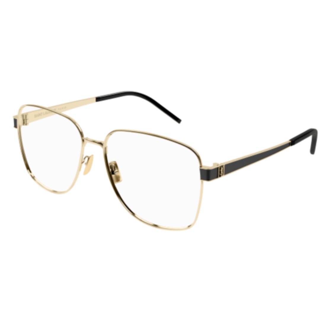 Shop Saint Laurent Sl M134003 Gold Gold Transparent