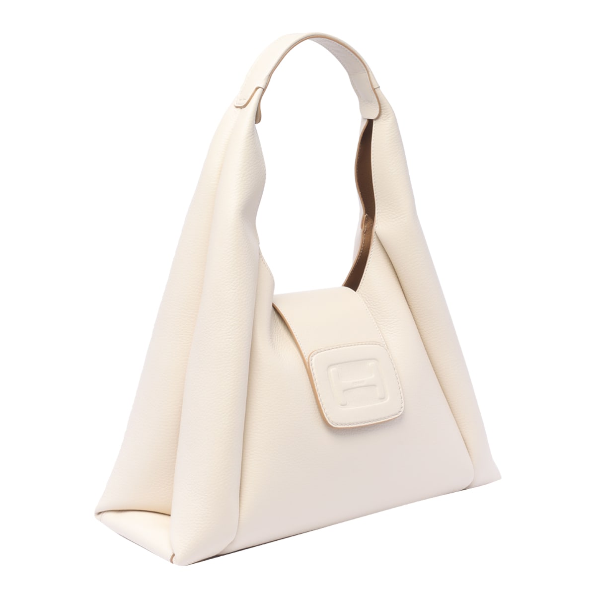 Shop Hogan Medium H-bag Hobo Bag In White