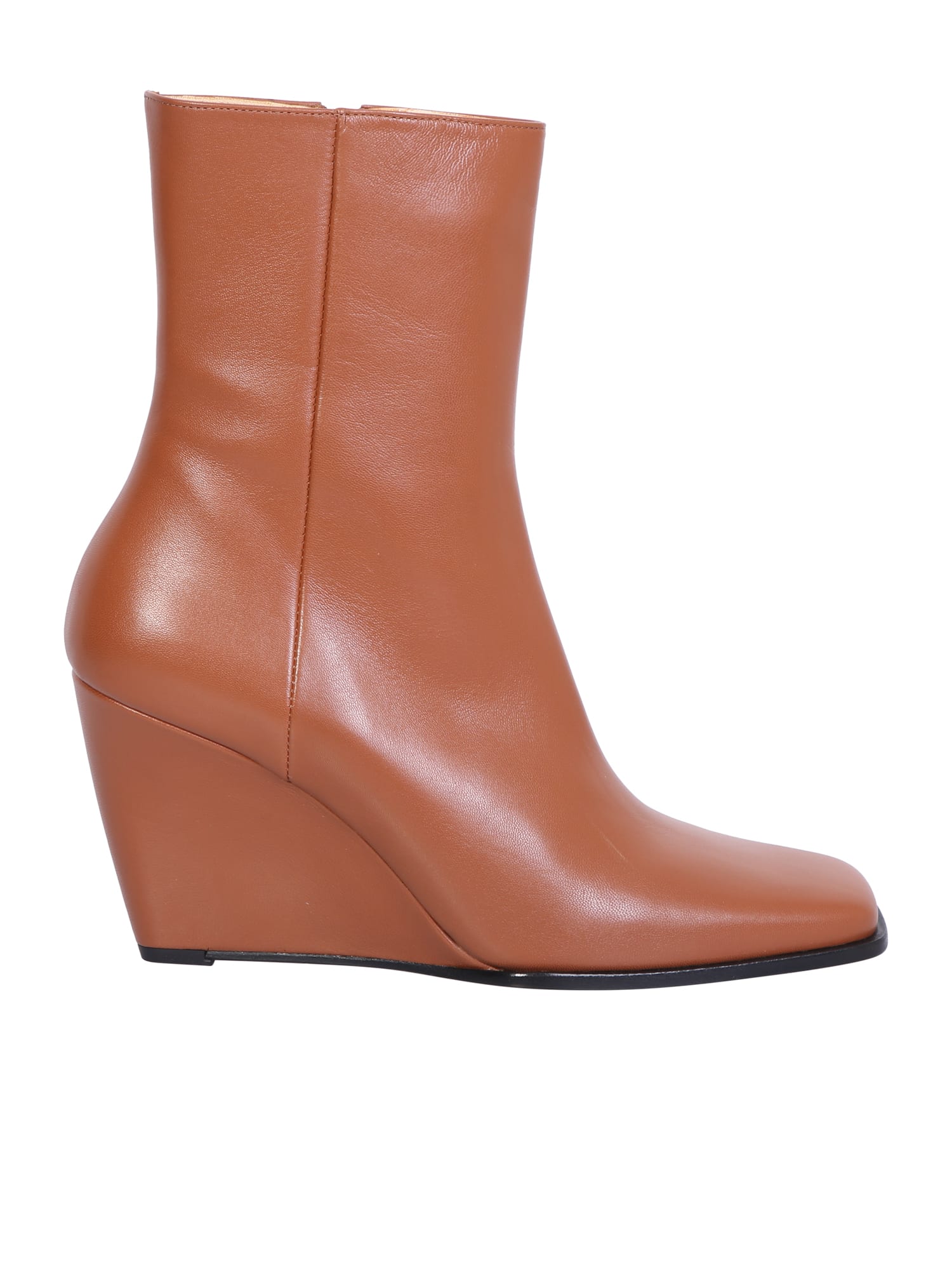 Shop Wandler Brown Gaia Ankle Boots In Beige