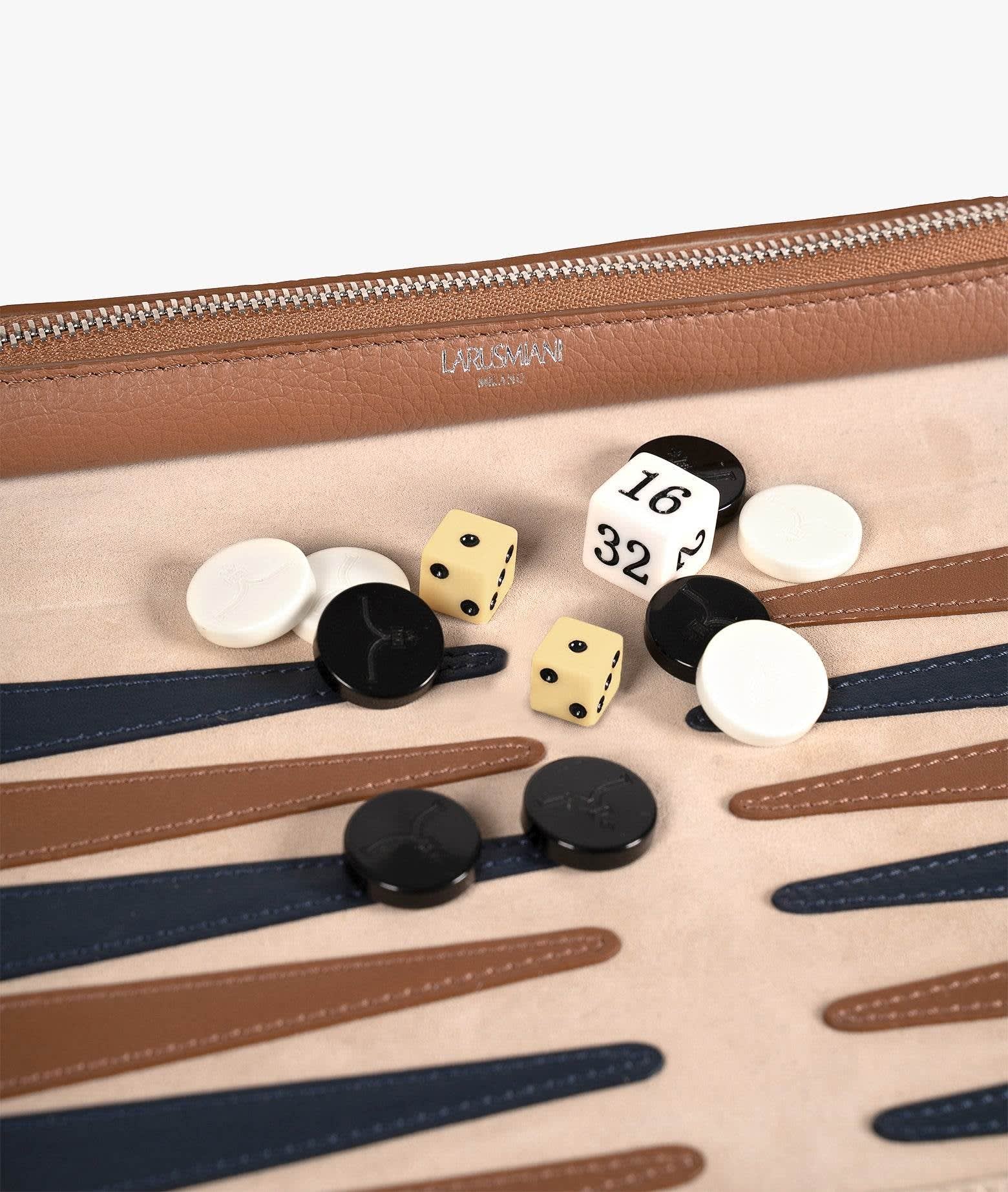 Shop Larusmiani Travel Backgammon Luggage In Brown