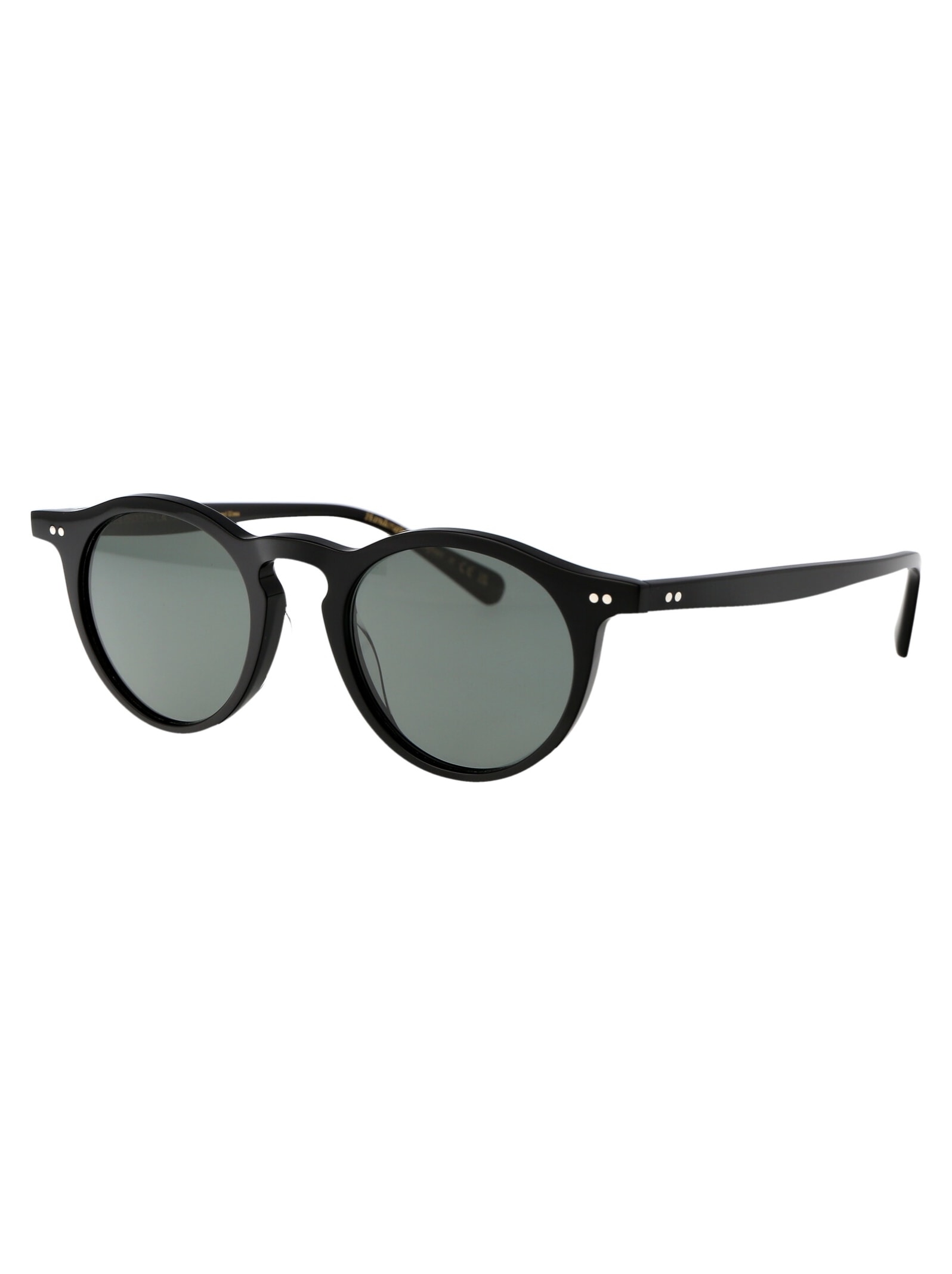 Oliver Peoples Gregory Peck 1962 47mm Polarized Round Folding Sunglasses In Black