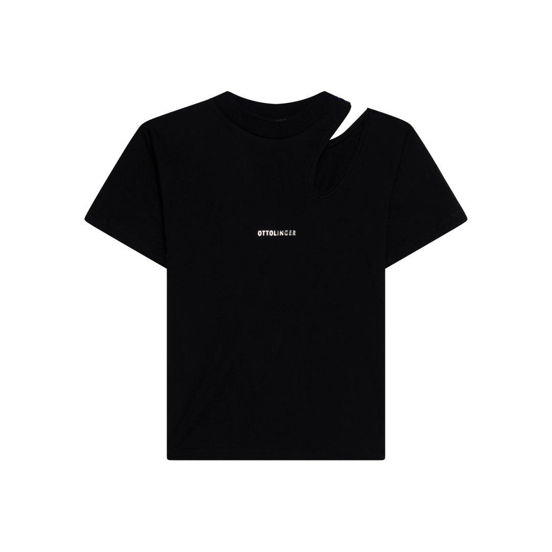 Cut-out Detailed Crewneck T-shirt