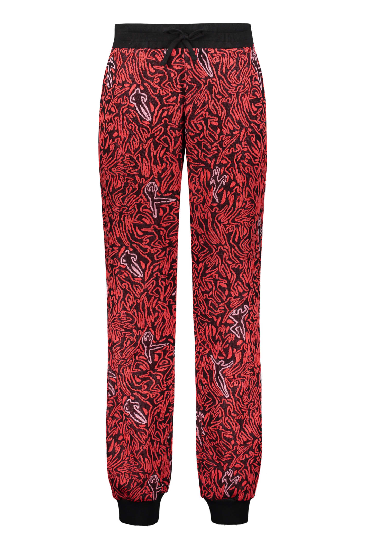 Missoni Knitted Trousers In Red