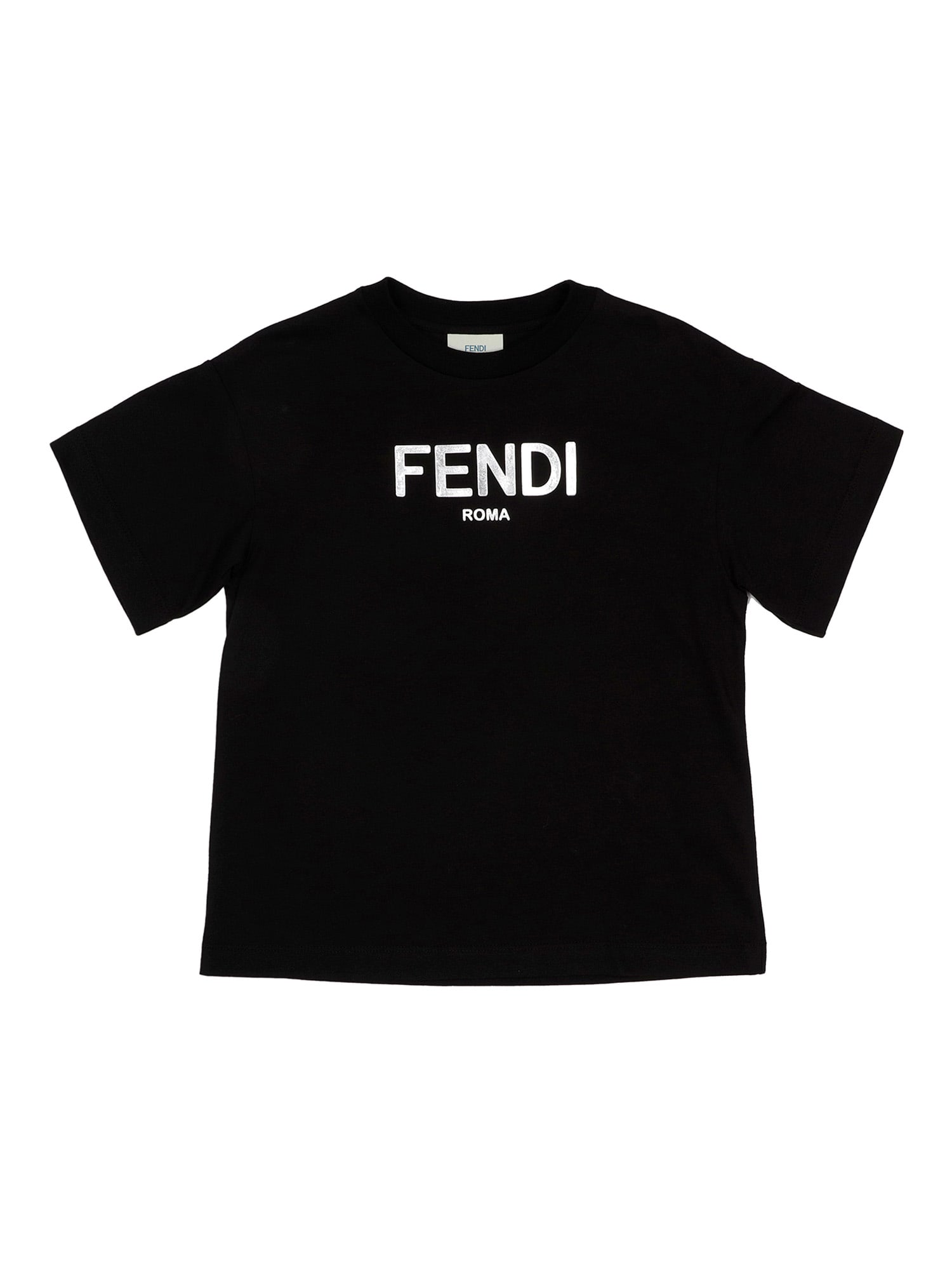 Shop Fendi Jersey T-shirt In Black