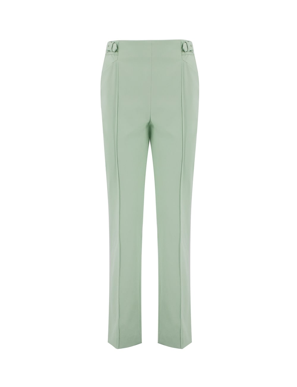 Shop Ermanno Scervino Trousers In Pastel Green