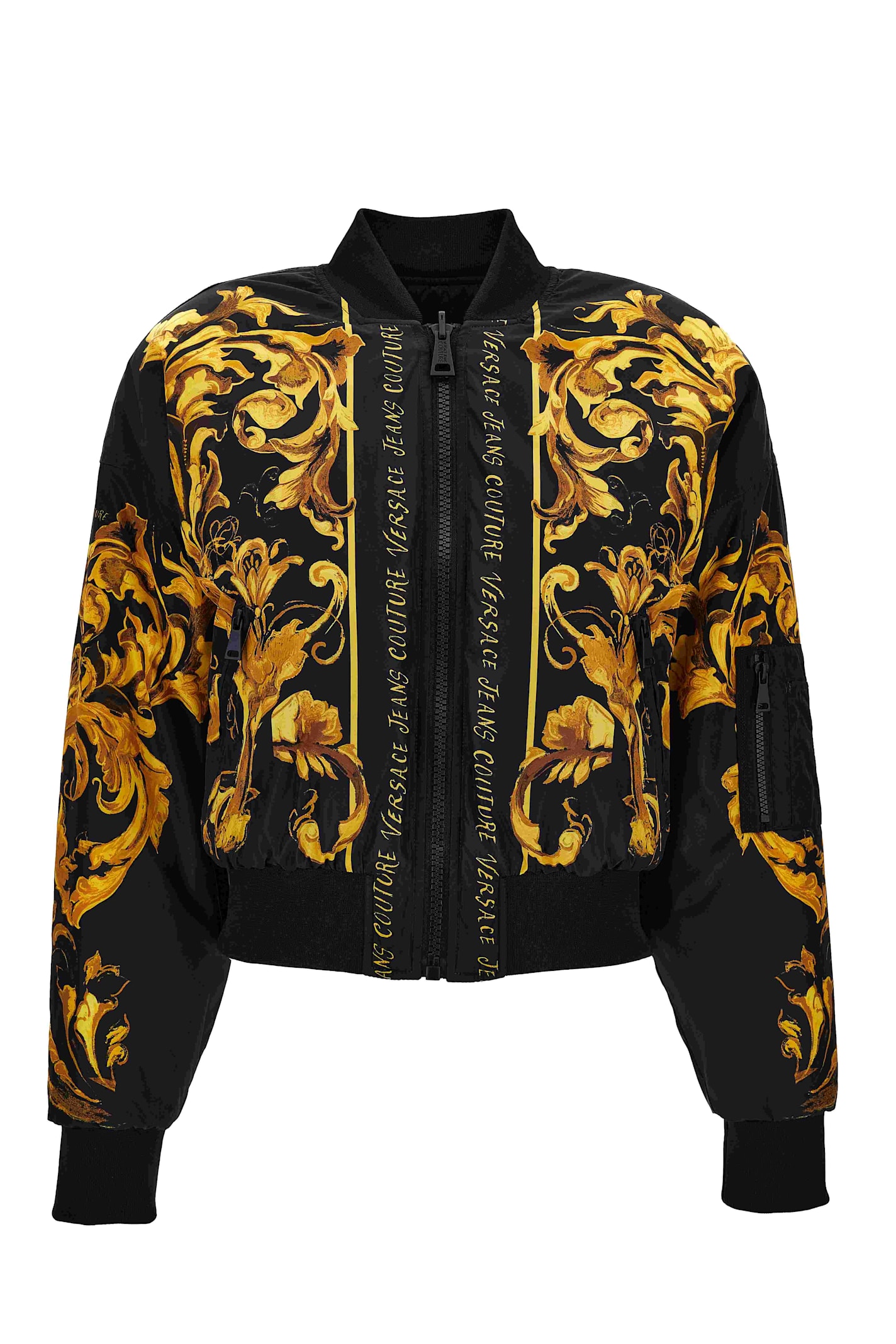Versace Jeans Couture Down Jacket In Black