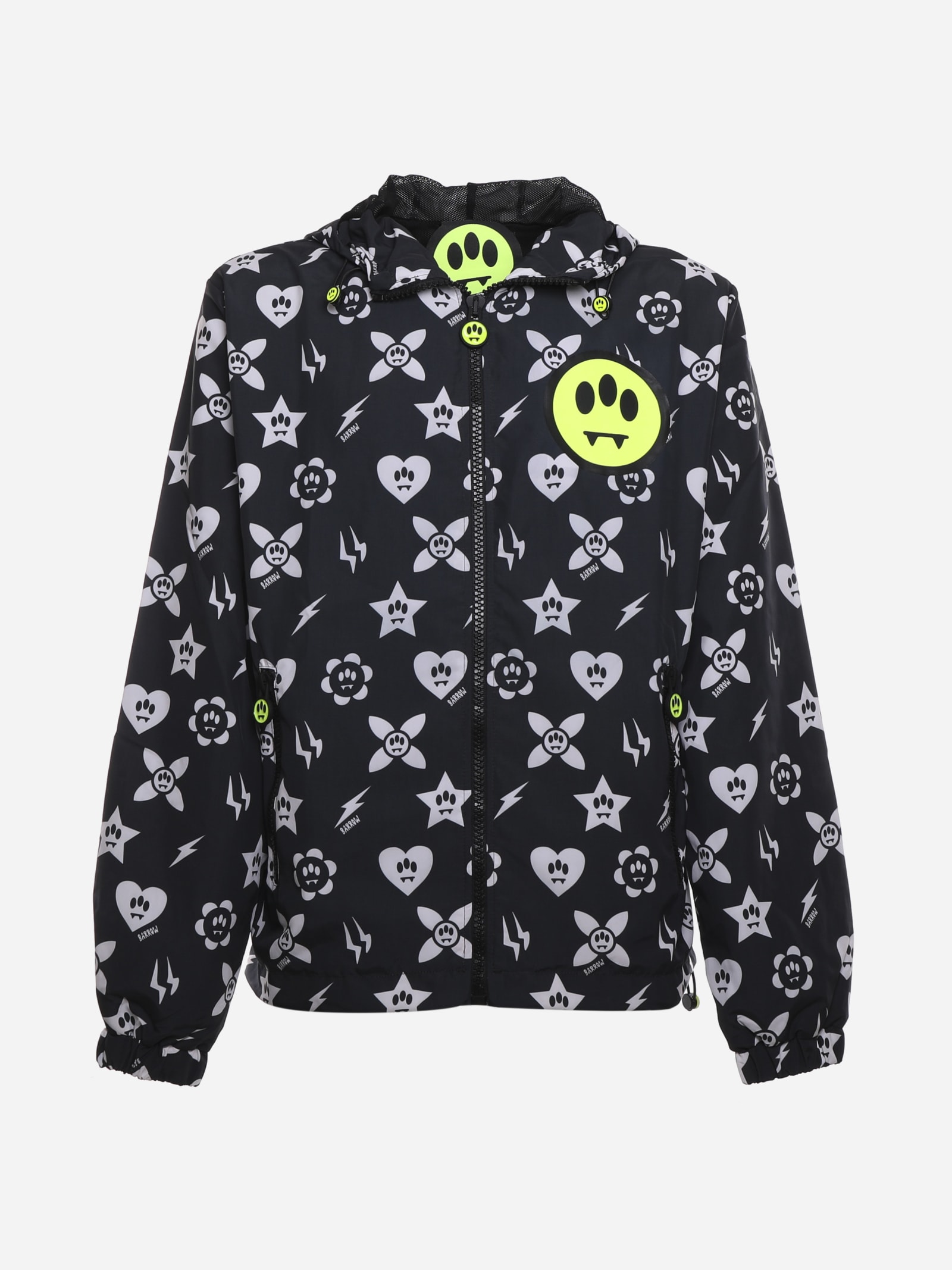 Barrow Nylon Jacket With All-over Graphic Print
