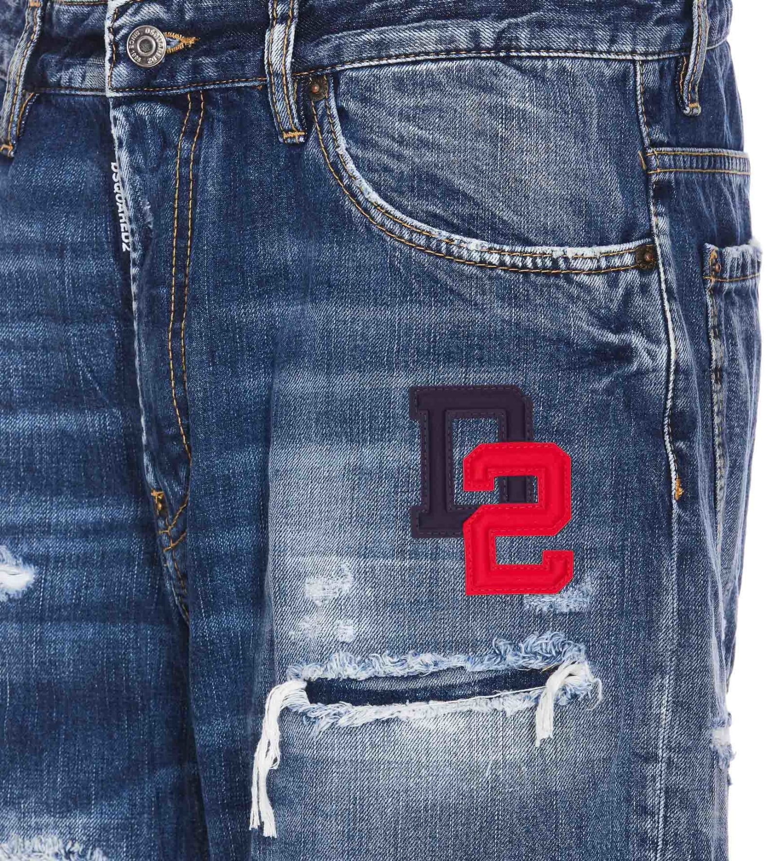 Shop Dsquared2 Bro Jean Jeans In Multicolour