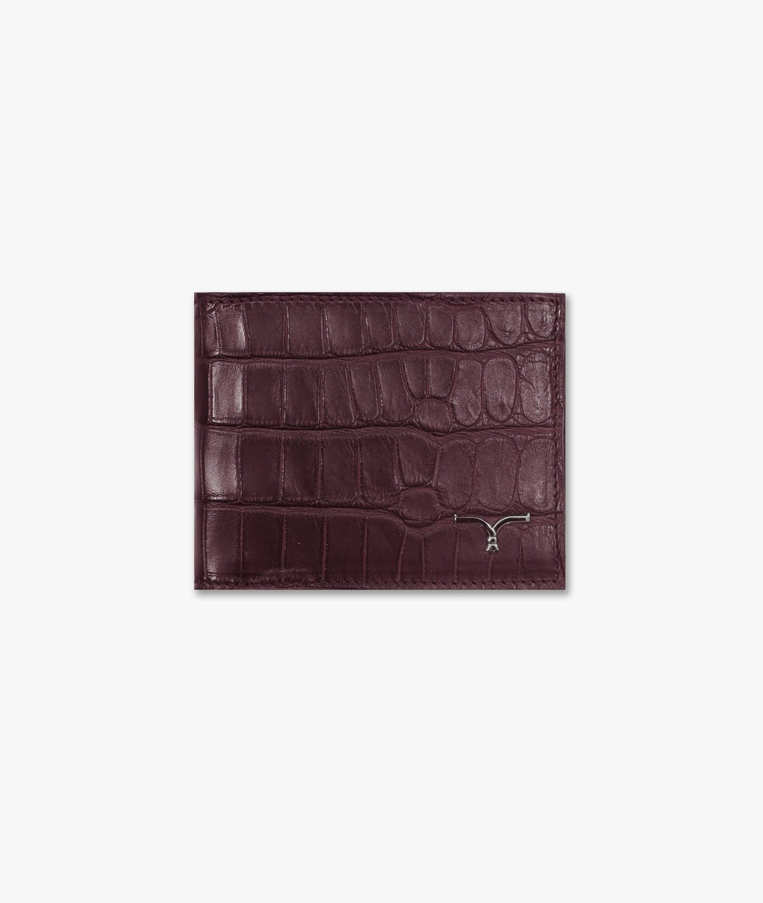 Larusmiani Horizontal Card Holder St.moritz Wallet In Darkred