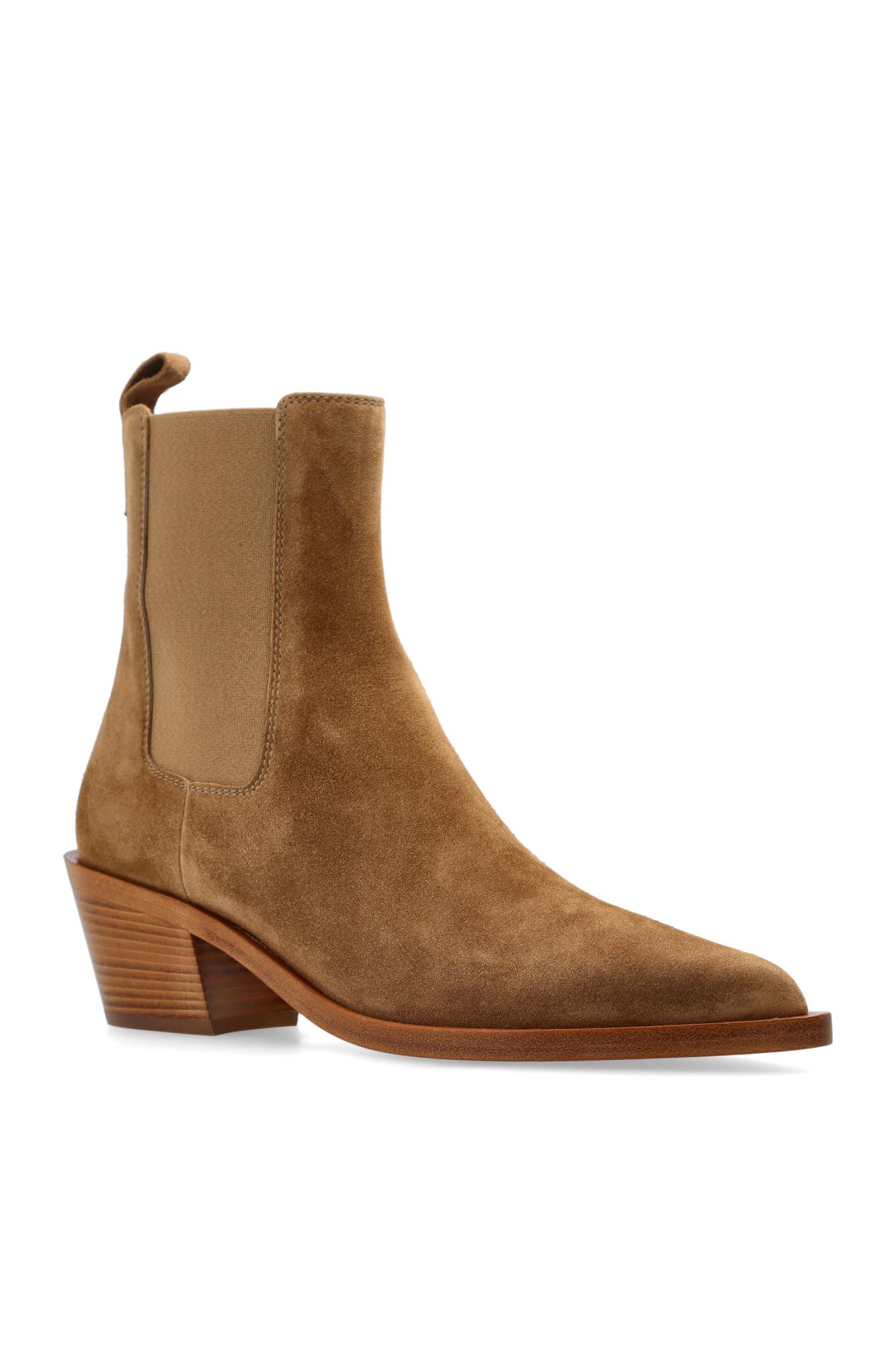 Gianvito Rossi Valentino Garavani V Logo Signature 3cm Palladio In Brown