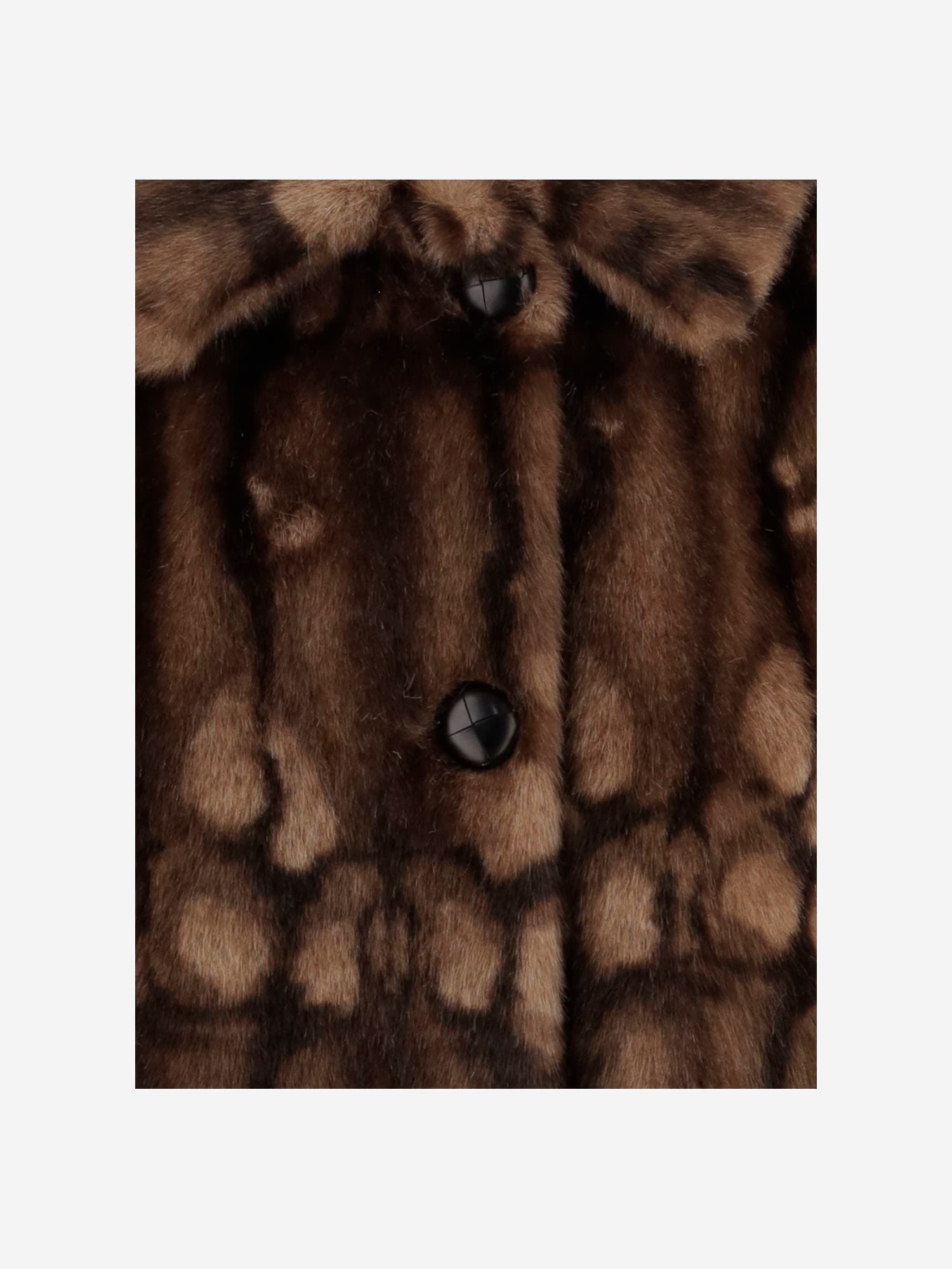 Shop N°21 Faux Fur Coat In Brown