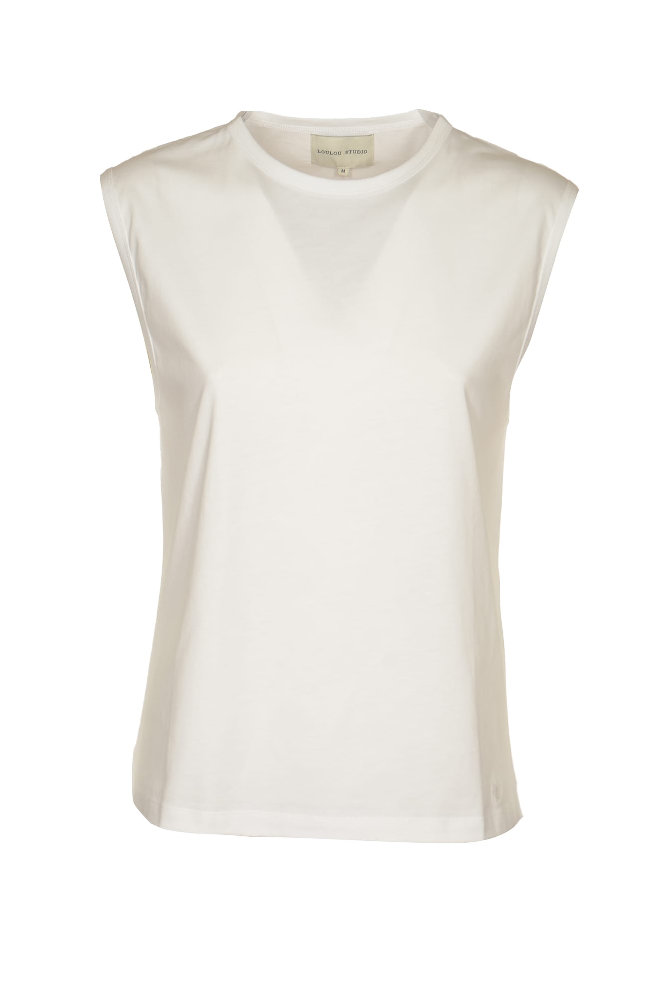 Shop Loulou Studio Sleeveless Fitted Top In White