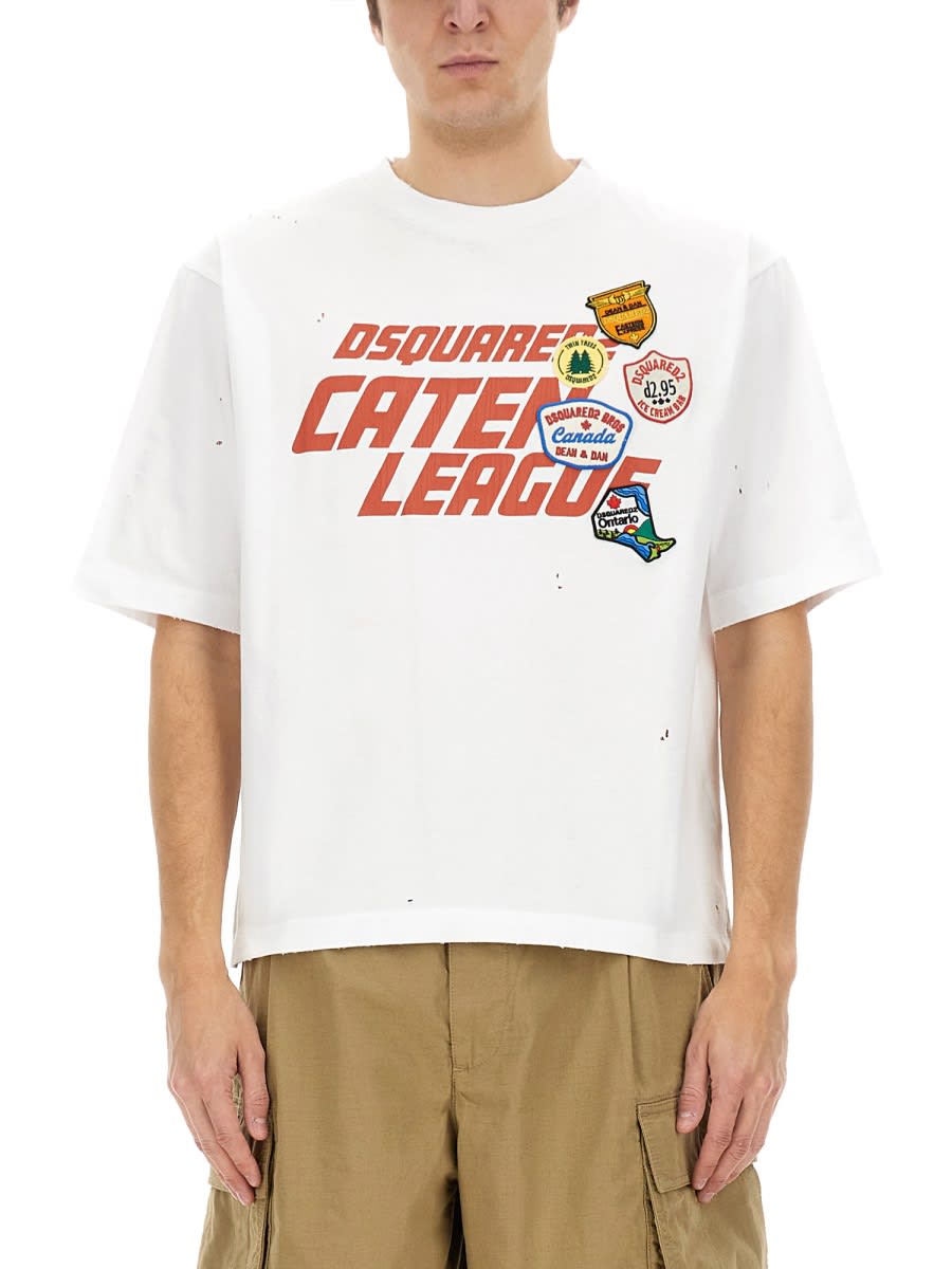 DSQUARED2 T-SHIRT WITH PRINT