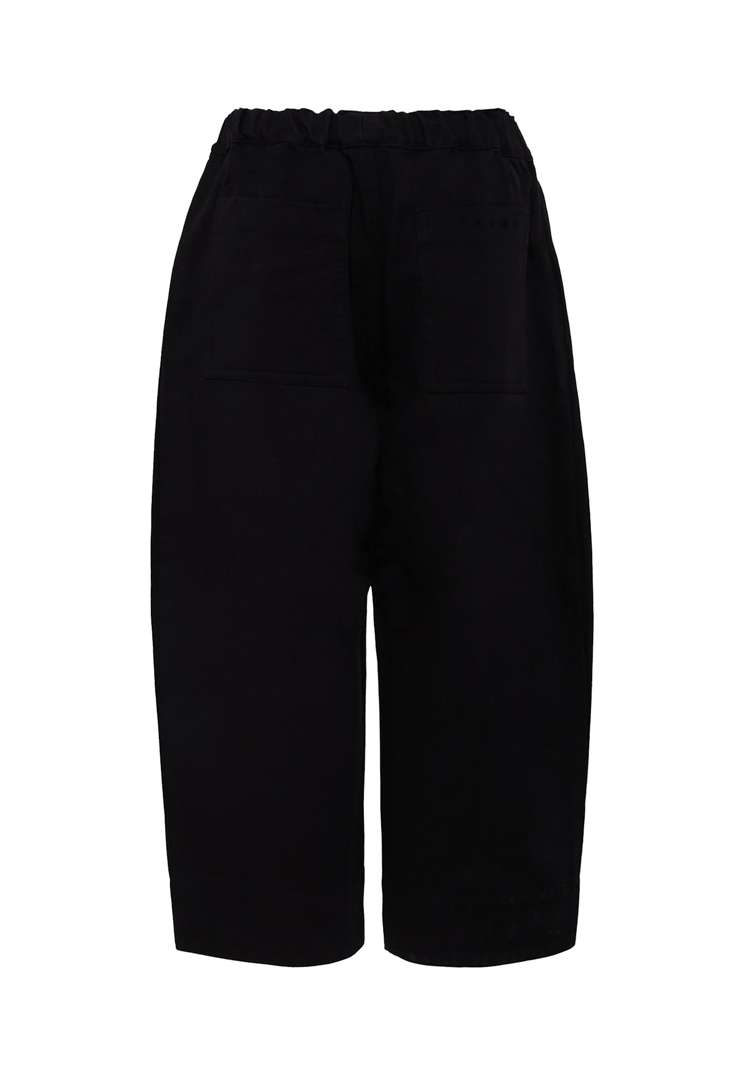 Marni Black Trousers For Boy With Logo In Black