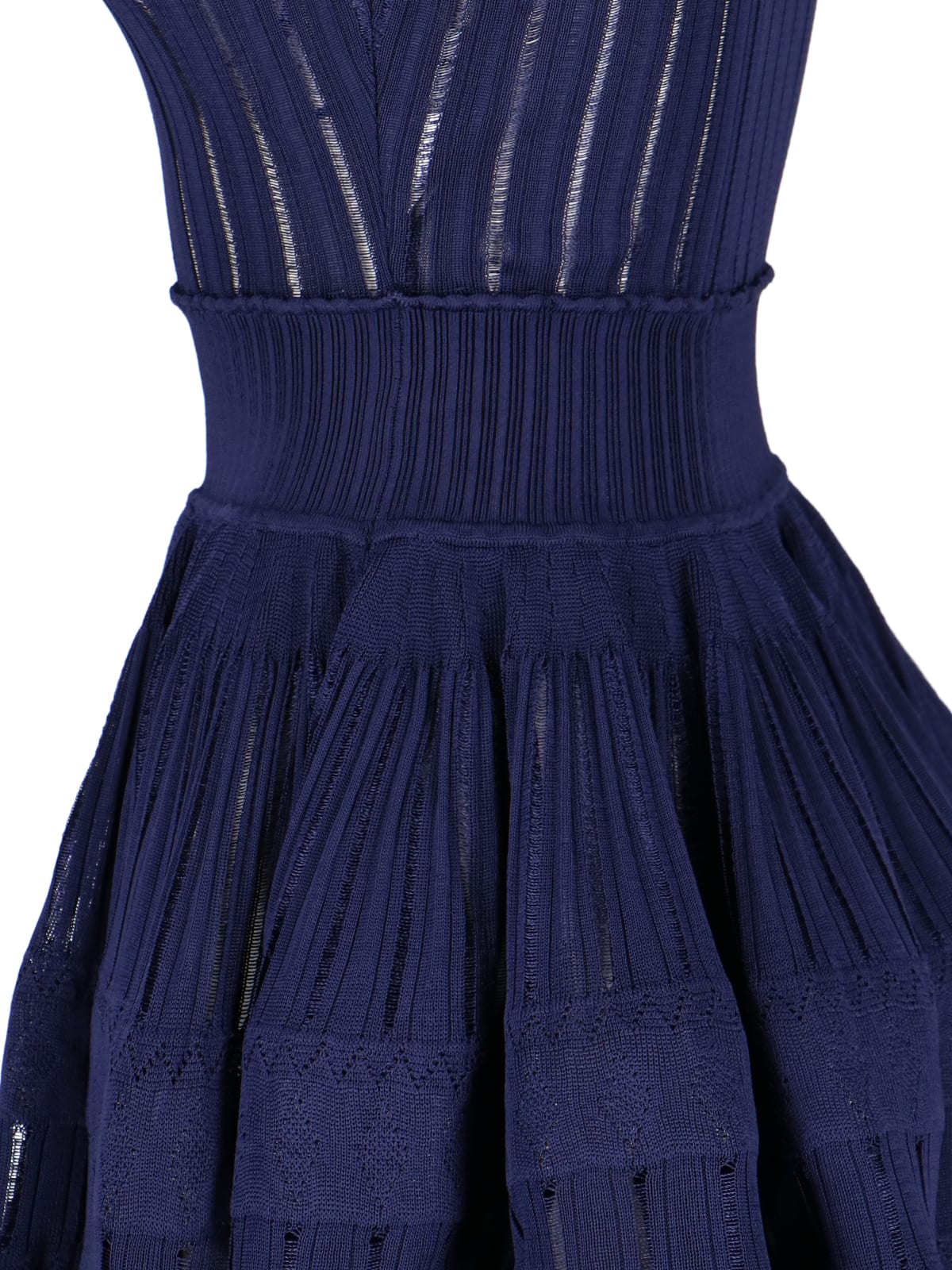 Shop Alaïa Crinoline Midi Dress In Blue