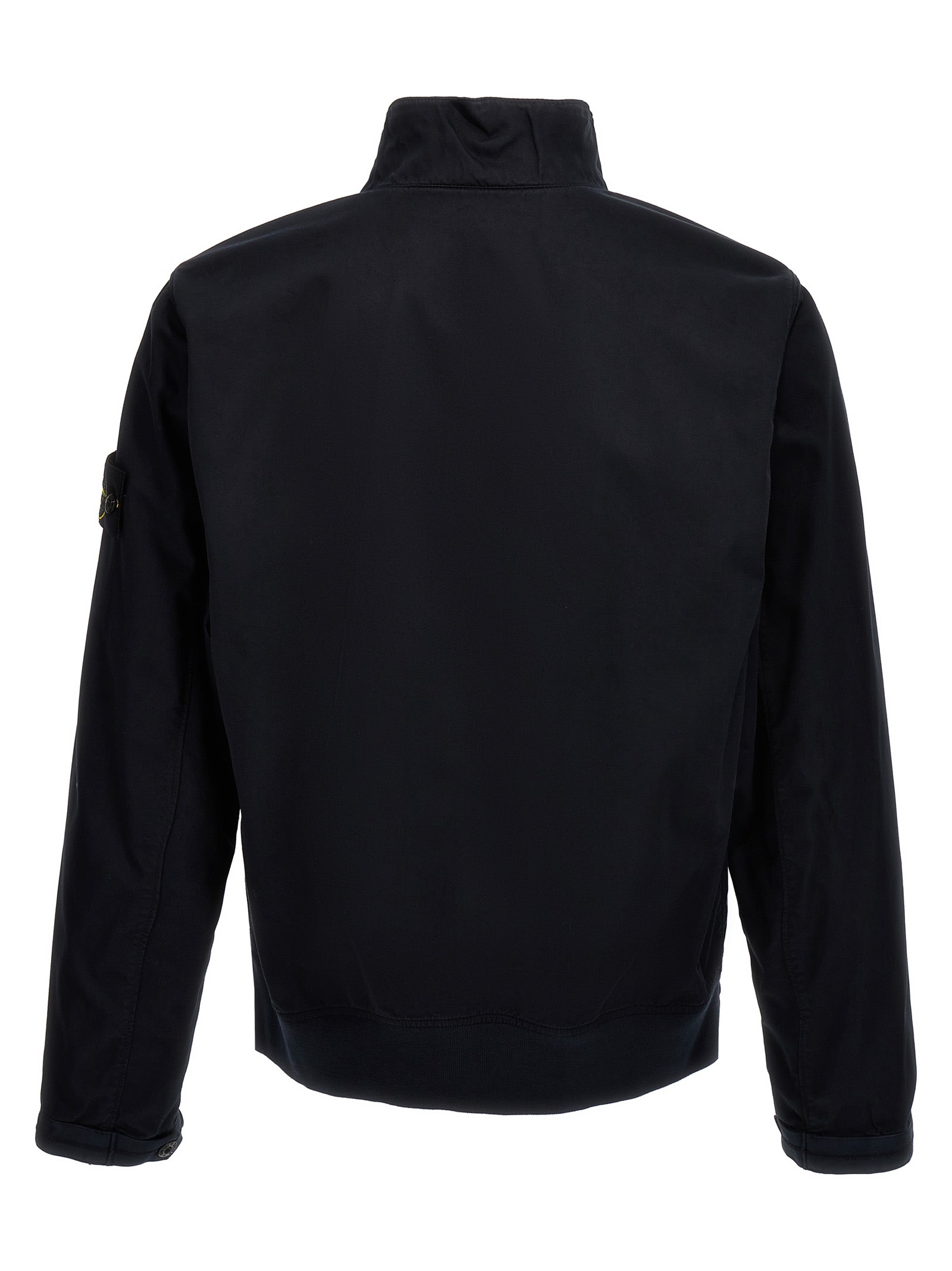 Stone Island Blue Nylon Jacket In Blue