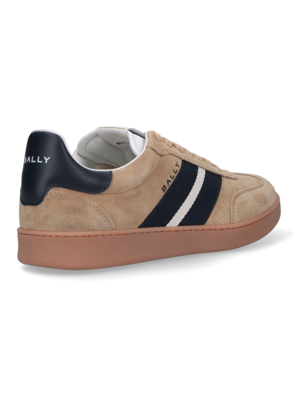 Bally Retro Stripe-detail Suede Sneakers In Multi