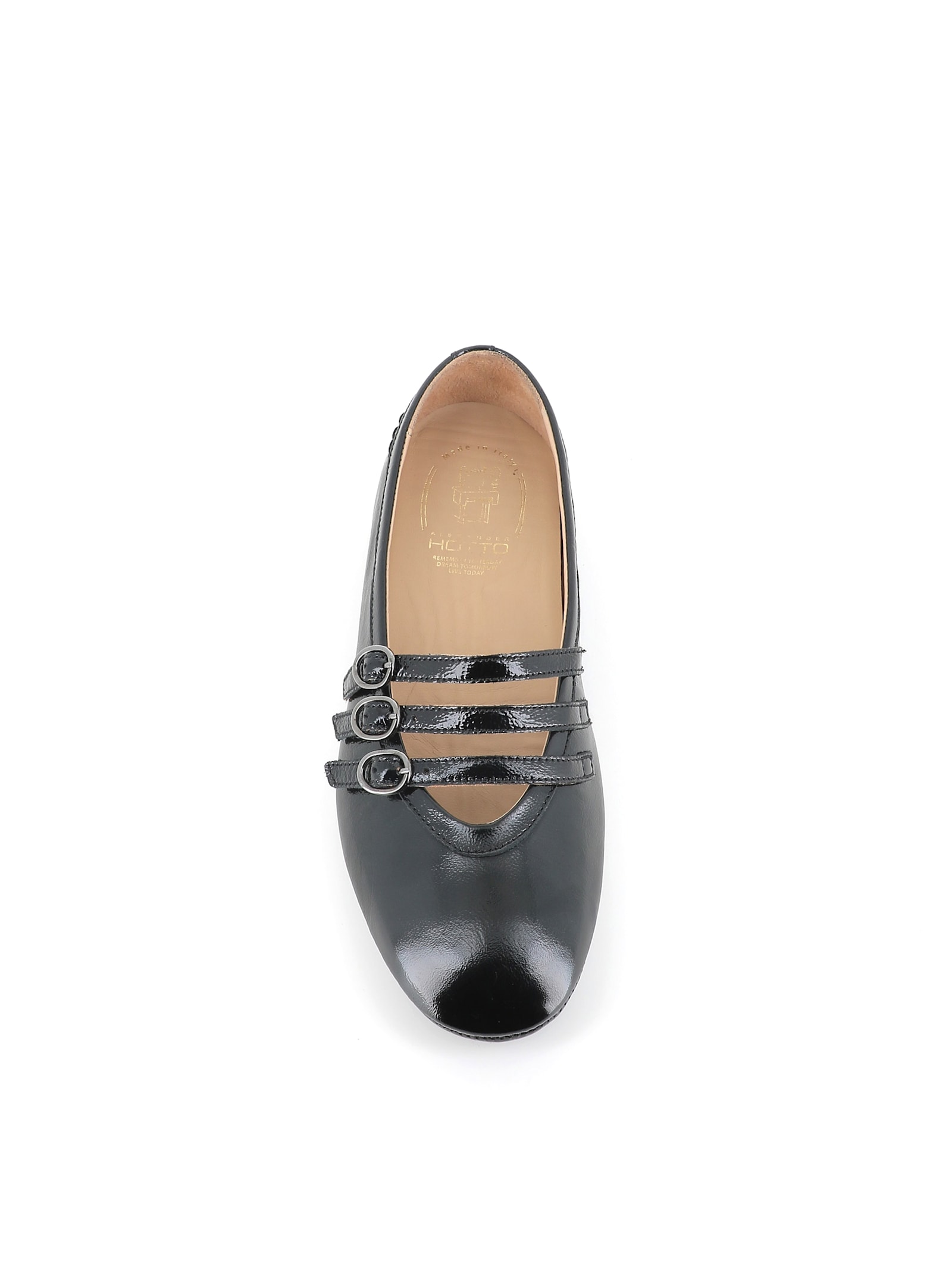 Alexander Hotto Buckle-embellished Ballet Flats In Black